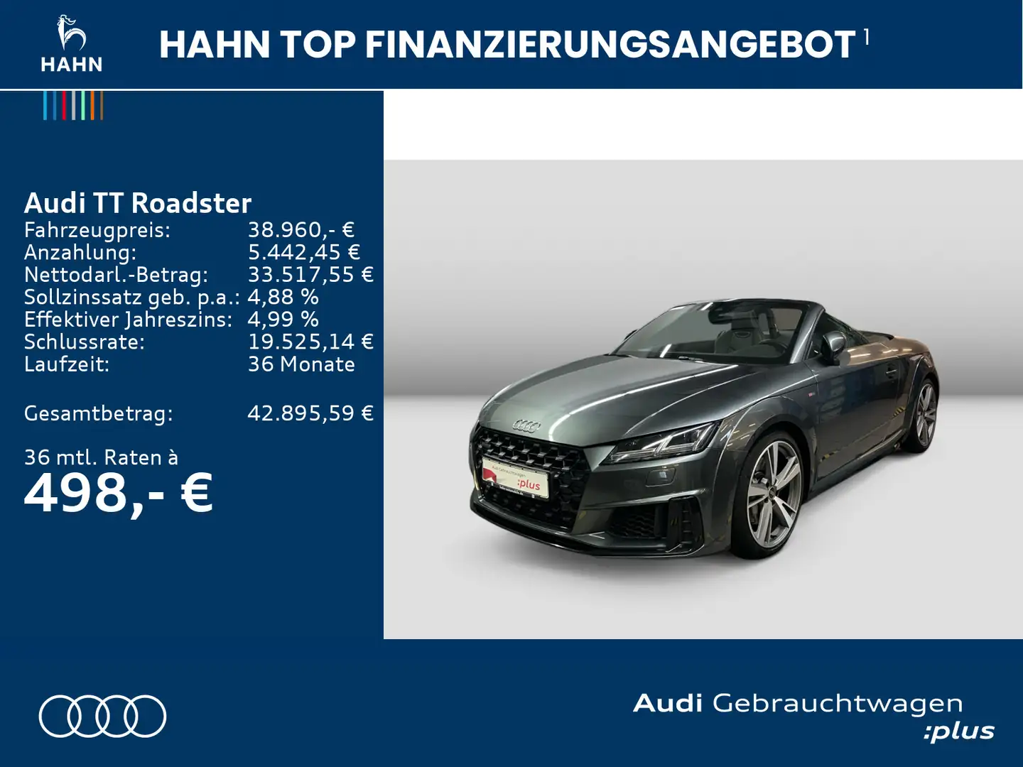 Audi TT 45 TFSI quattro S line Matrix Carpl Grau - 2