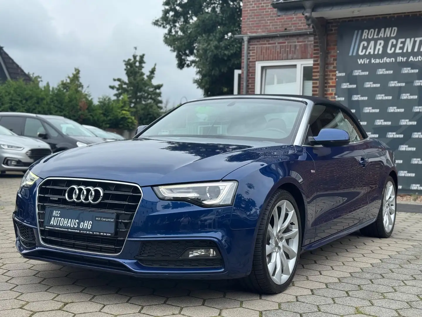 Audi A5 Cabrio Quattro 2.0 Automatik S Line Sport Nav Bleu - 1