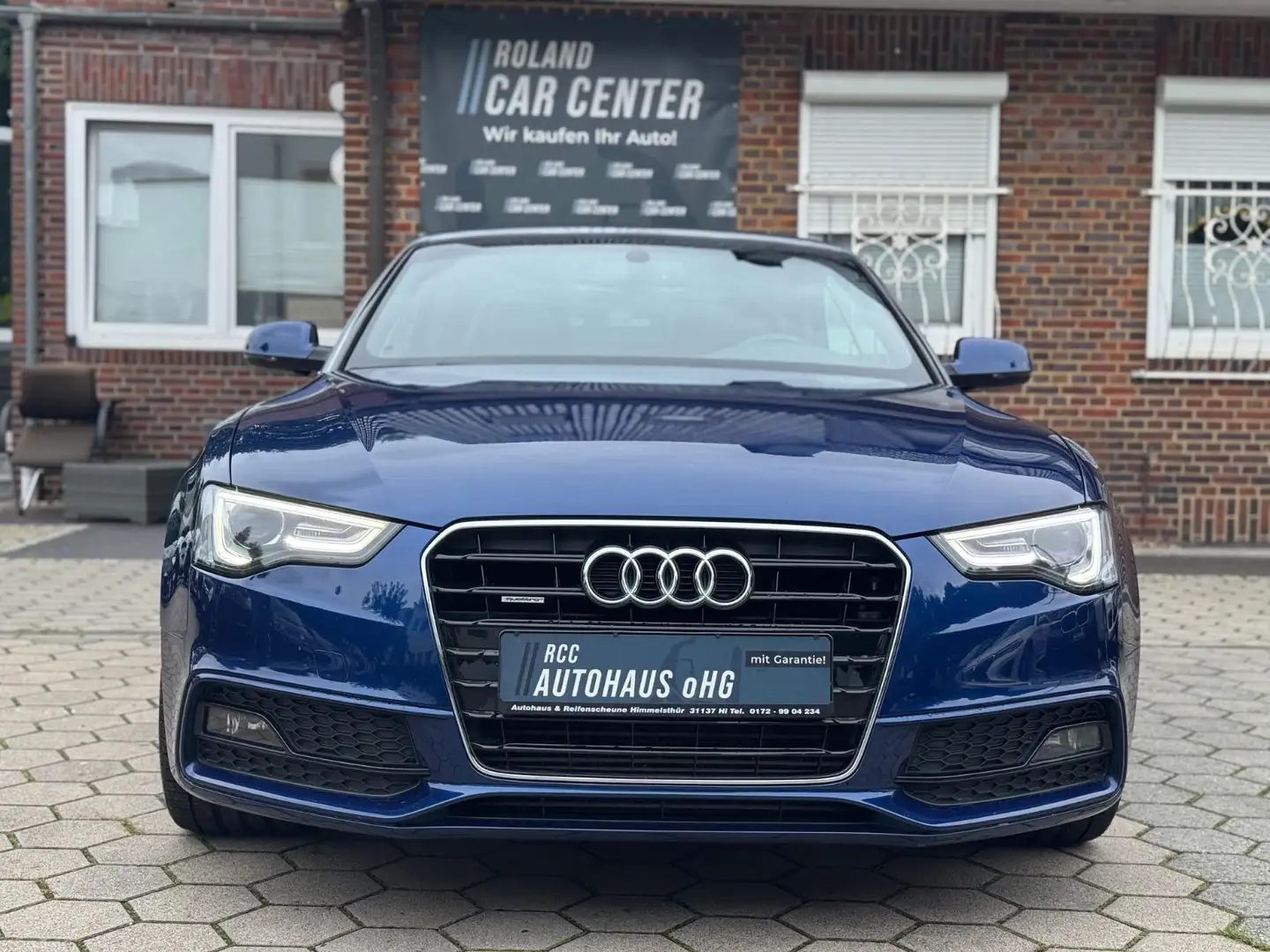 Audi A5 Cabrio Quattro 2.0 Automatik S Line Sport Nav Bleu - 2