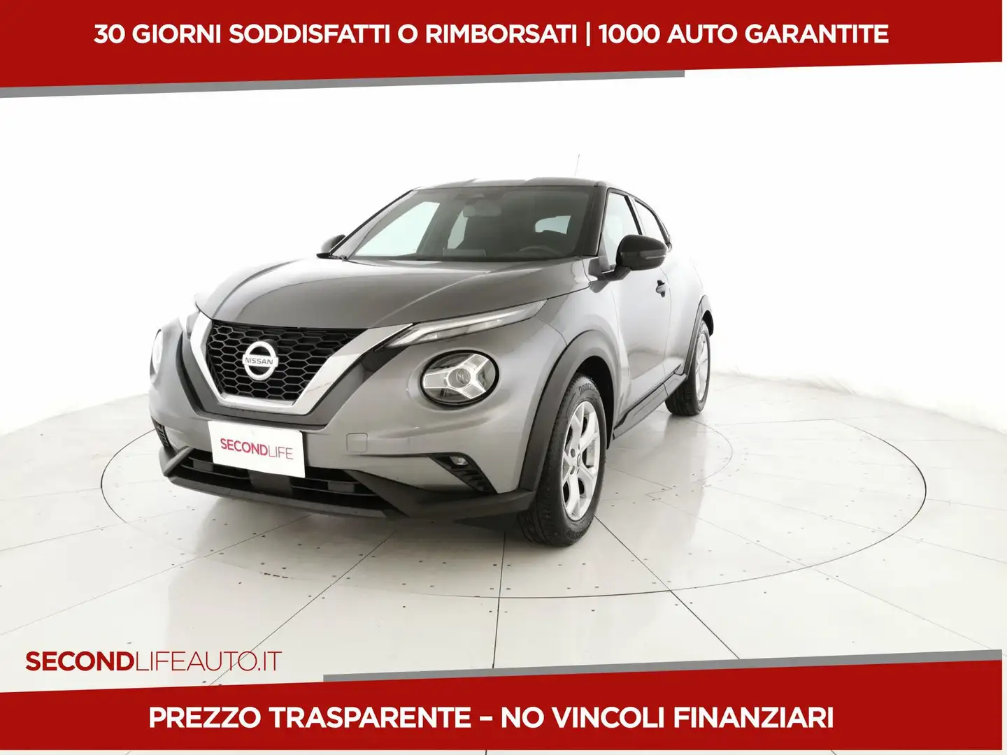 Nissan Juke 1.0 dig-t Acenta 117cv Grijs - 1