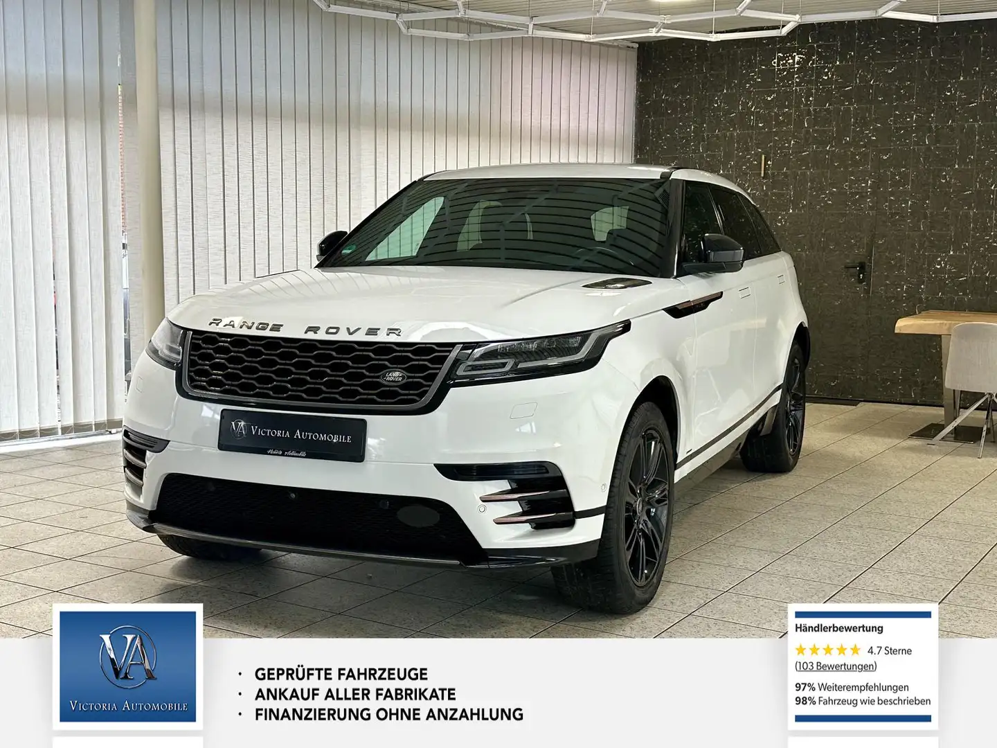 Land Rover Range Rover Velar R-Dynamic S 1 Hand. R-Dinamic S. D300 Automatik.Su Blanc - 1