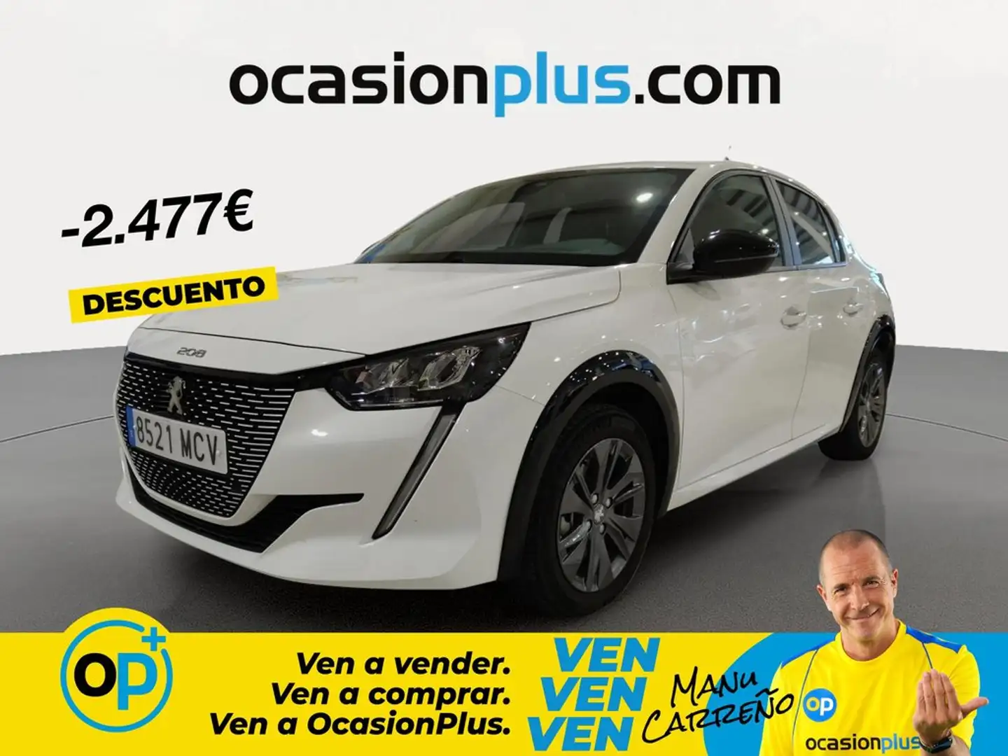 Peugeot 208 Active Pack Eléctrico 100kW Blanco - 1