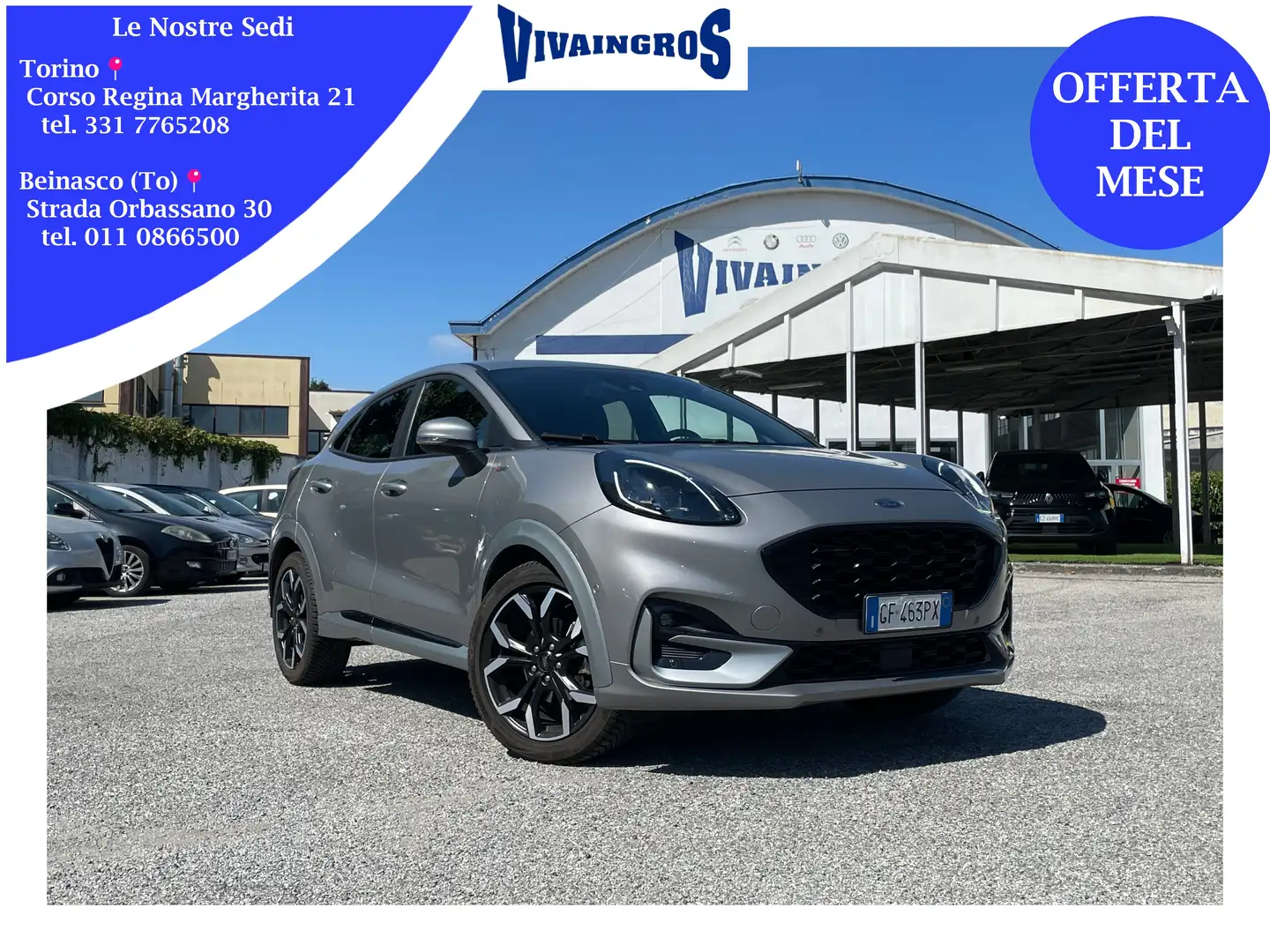 Ford Puma 1.0 EcoBoost Hybrid 125CV ST-Line X Grijs - 1