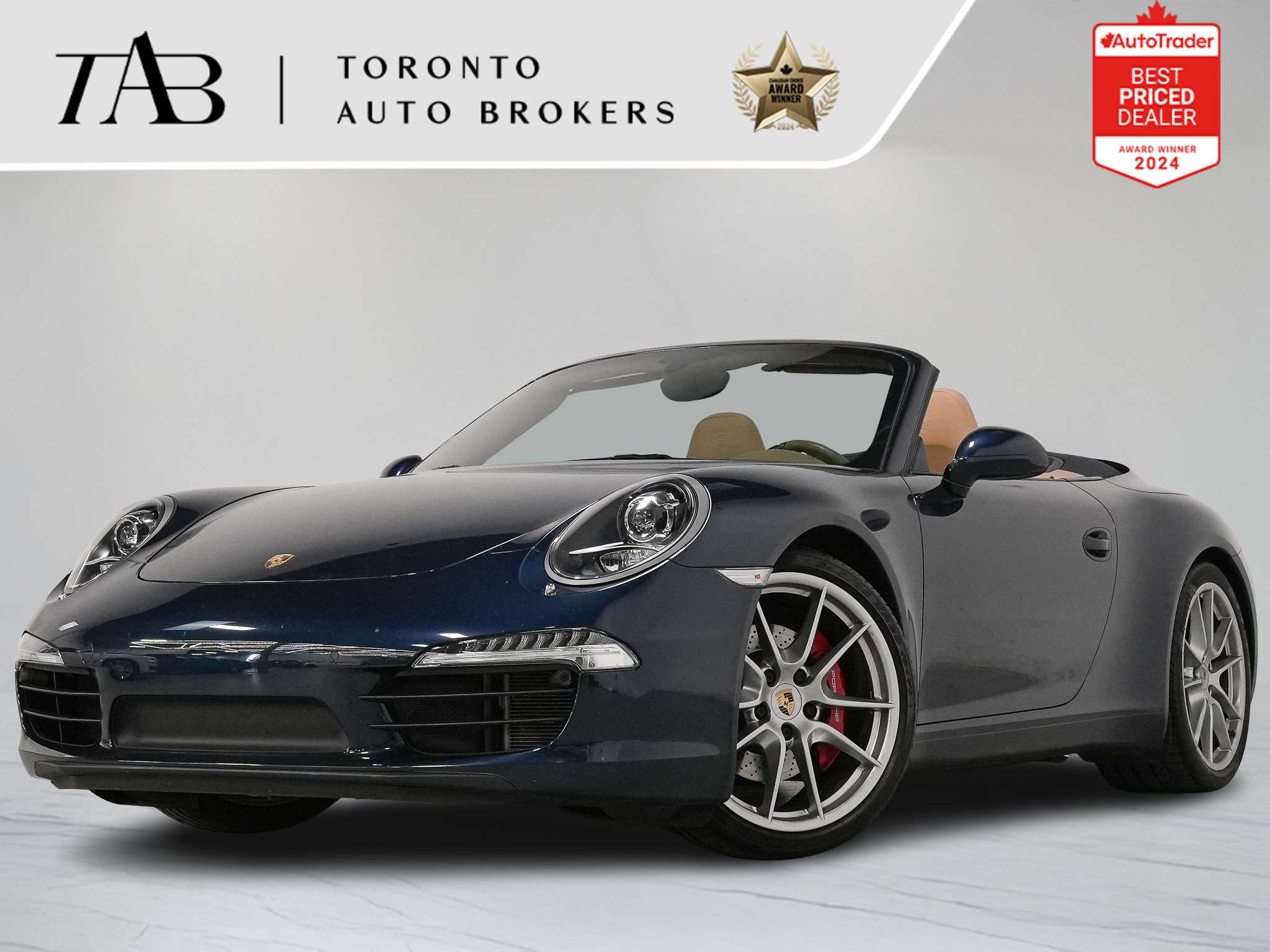 Blue 2013 Porsche 911 Carrera S Cabriolet RWD Convertible Rear-Wheel Drive Automatic