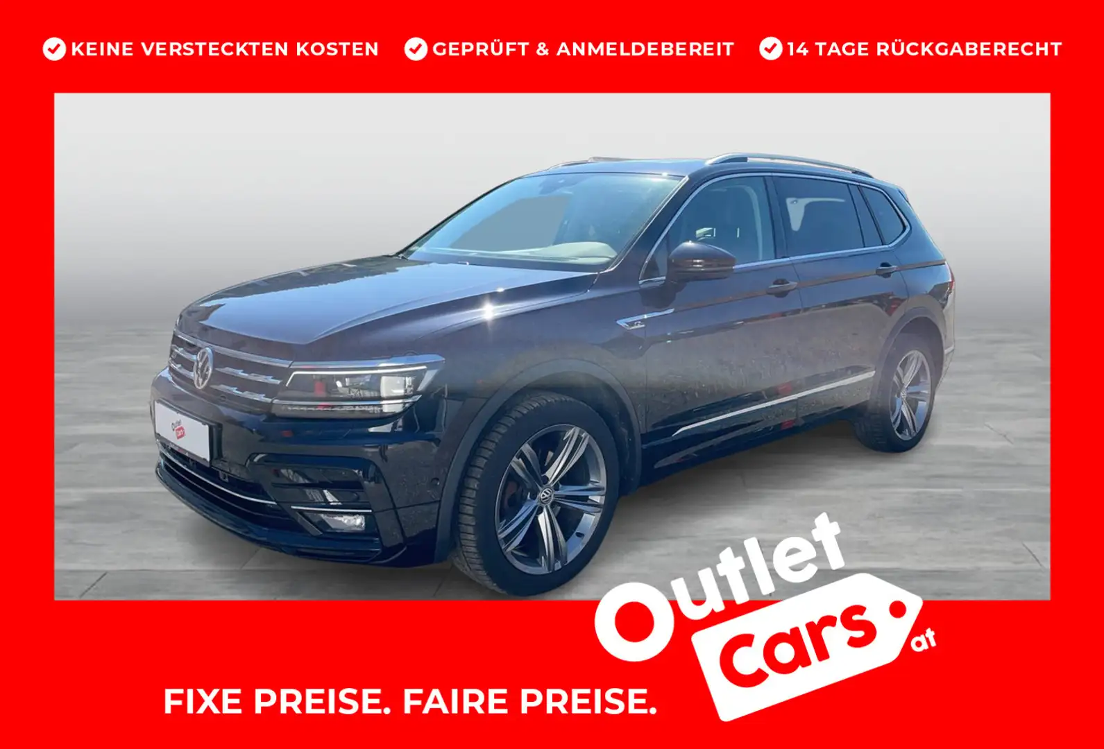 Volkswagen Tiguan Allspace HL TSI OPF DSG 5-Sitzer Schwarz - 1
