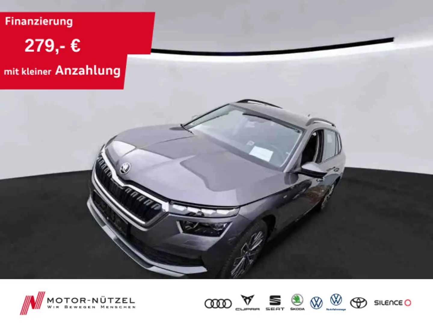 Skoda Kamiq 1.0 TSI TOUR LED+APP+GRA+SHZ+PDC+RFK+NSW Gris - 1