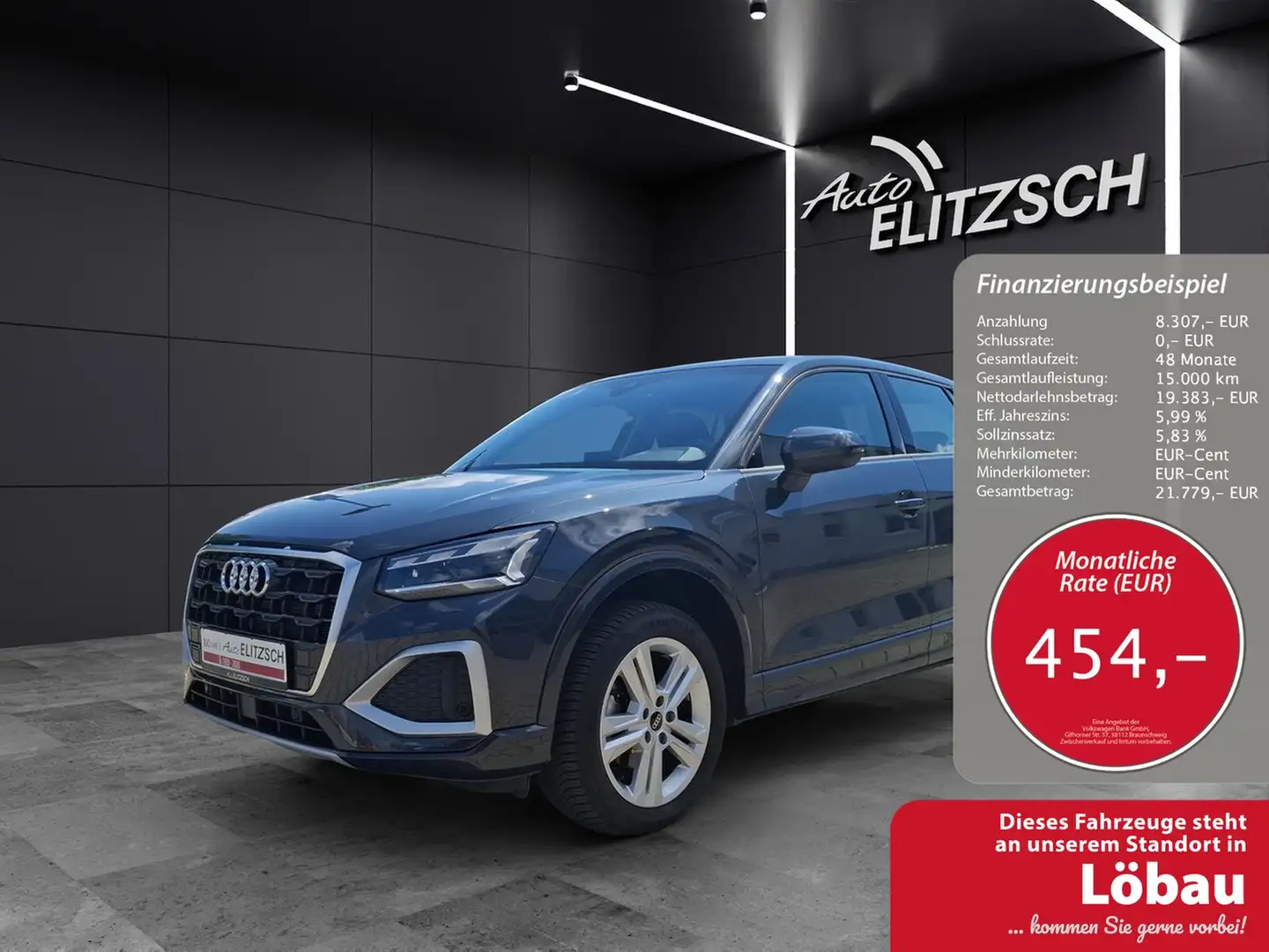 Audi Q2 35 TFSI advanced S-tronic Matrix AVC Navi ACC R... Grau - 1