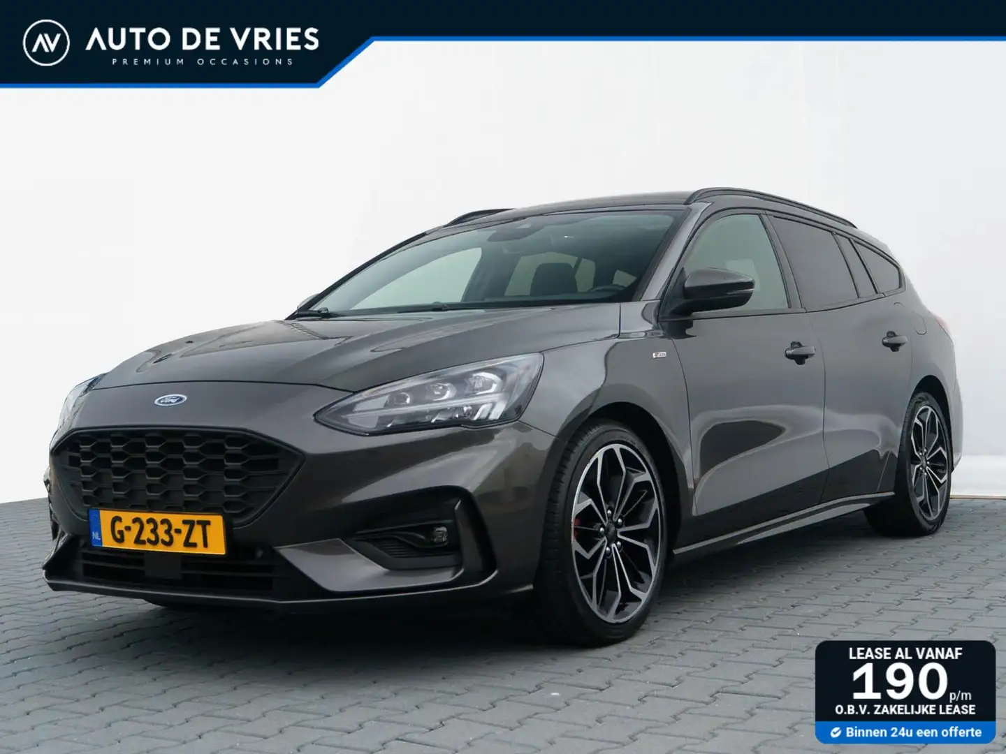 Ford Focus Wagon 1.0 EcoBoost 125pk ST-Line Business | Panora Grijs - 1