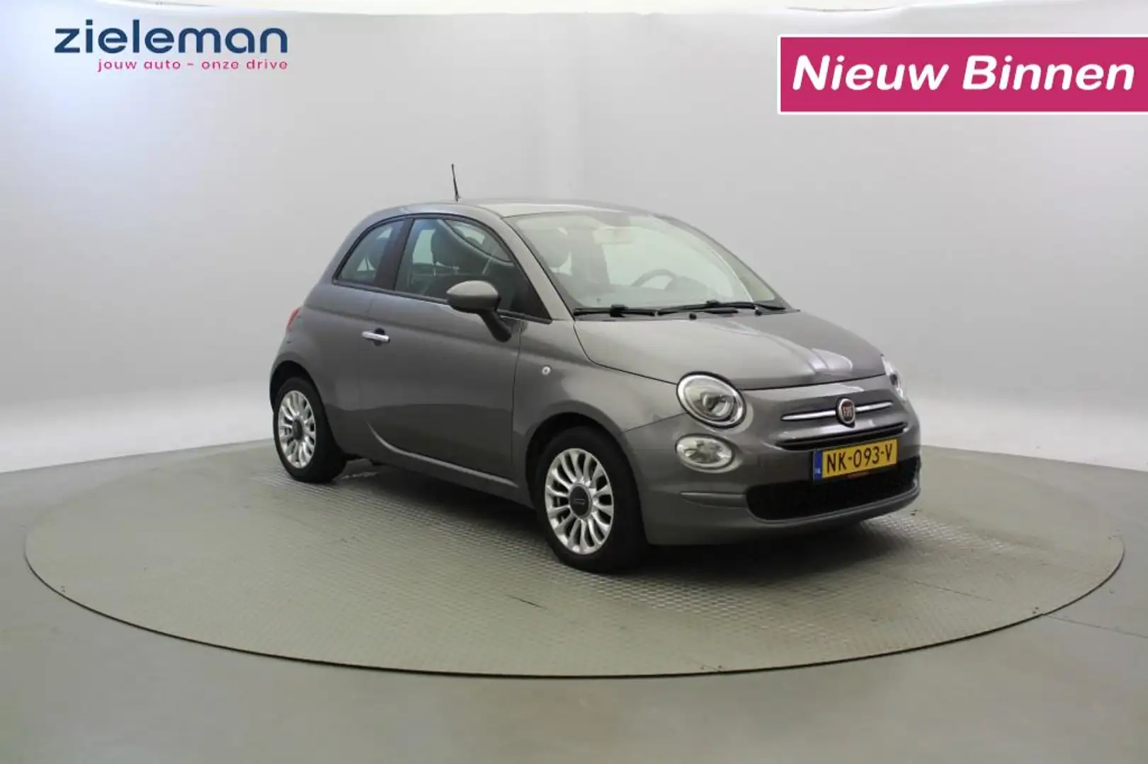 Fiat 500 0.9 TwinAir Turbo Popstar Automaat - Airco Grijs - 1