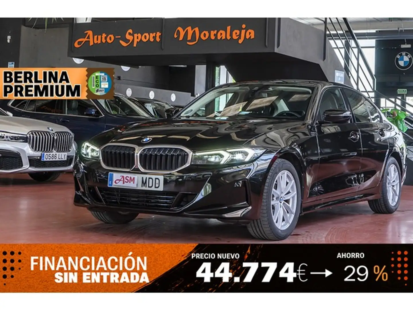 BMW 318 318dA Zwart - 1