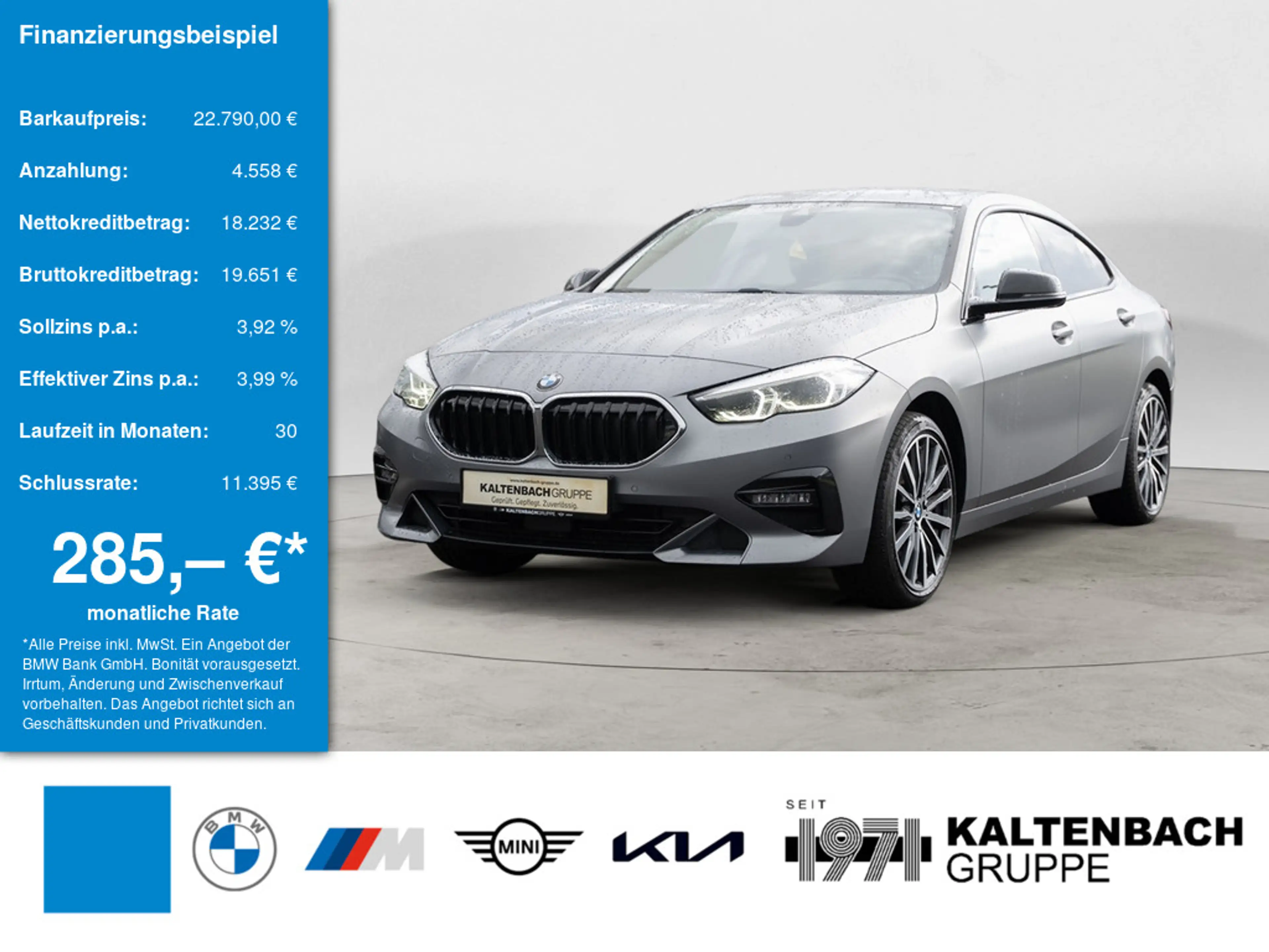 BMW 218 d Gran Coupe Sport Line LED NAVI SHZ PDC