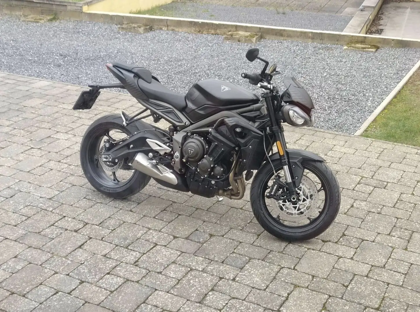 Triumph Street Triple 765 quick shifter, poignées chauffantes, réservoir 17L Negru - 1