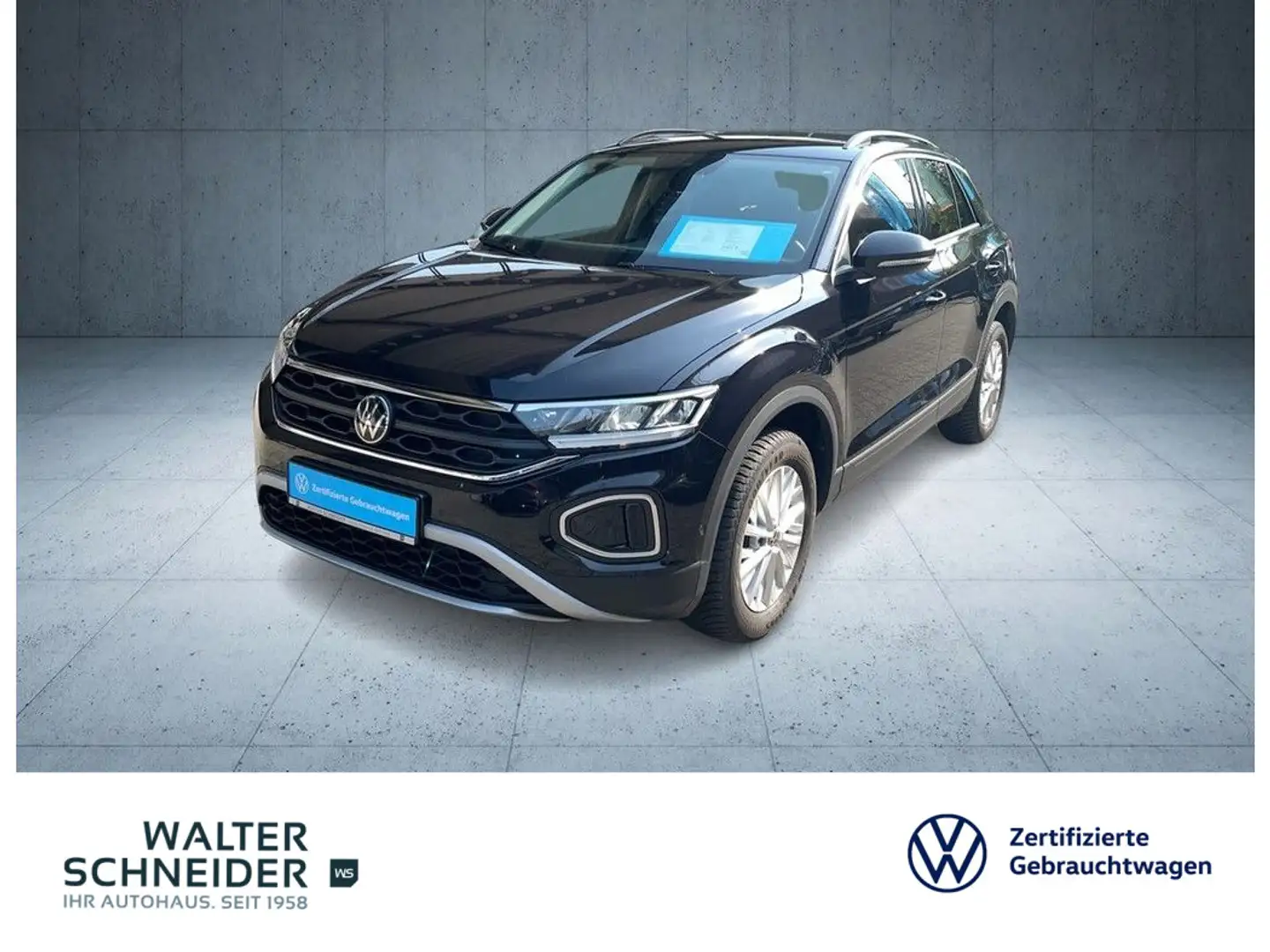 Volkswagen T-Roc 1.0 TSI Life Navi LED SHZ PDC Schwarz - 1