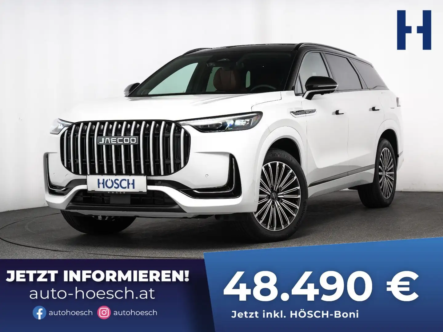 Jaecoo J8 PHEV PREMIUM 7-SITZE PANO NEUWAGEN LAGERAKTION Weiß - 1
