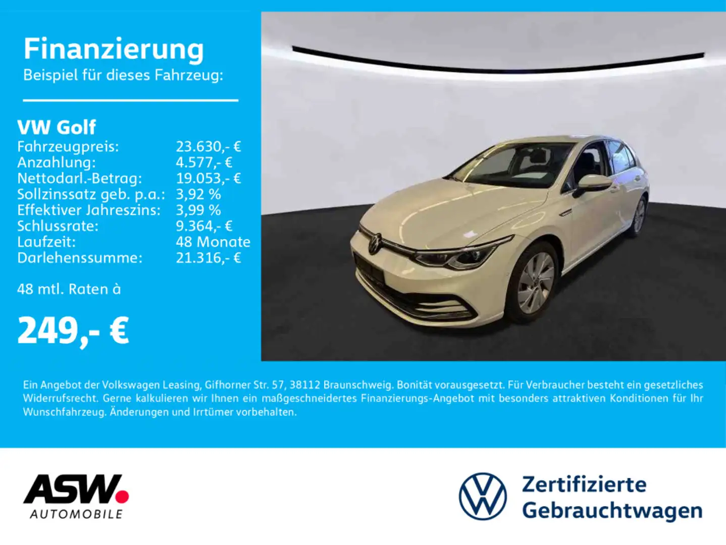 Volkswagen Golf Style 2.0TDI DSG LED Navi ACC PDC SHZ VC Wit - 1