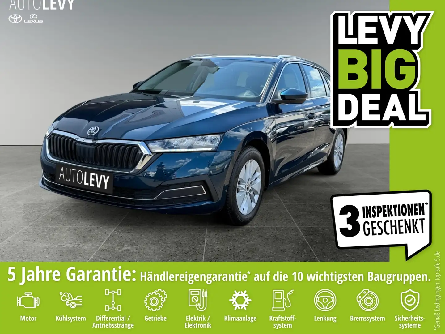 Skoda Octavia Combi 1.5 TSI Edition +Navi+PDC+CarPlay++ Albastru - 1