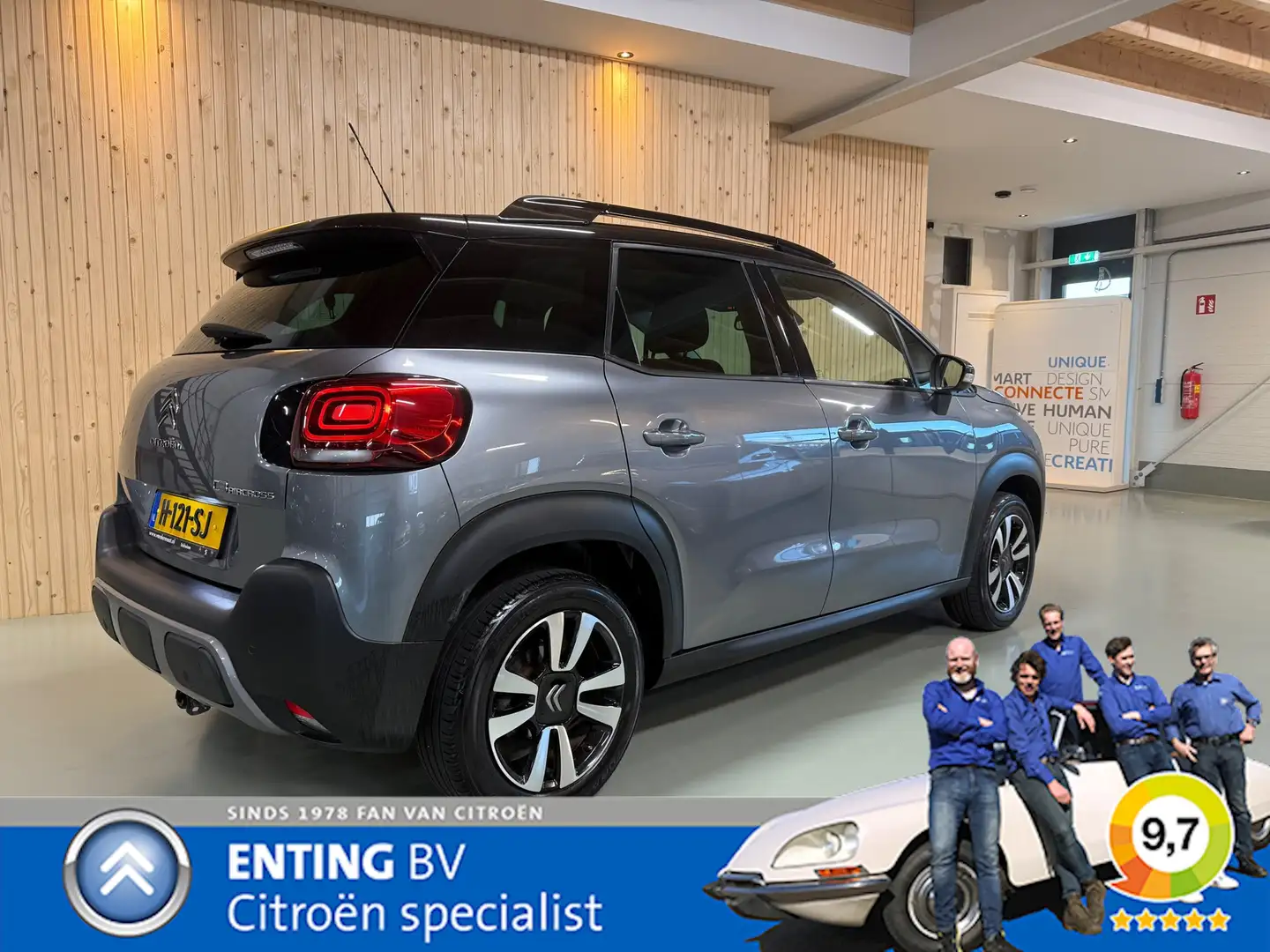 Citroen C3 Aircross 1.2PT 110 SHINE ECC KEYLESS TREKHAAK NIEUWE DISTR Gris - 2