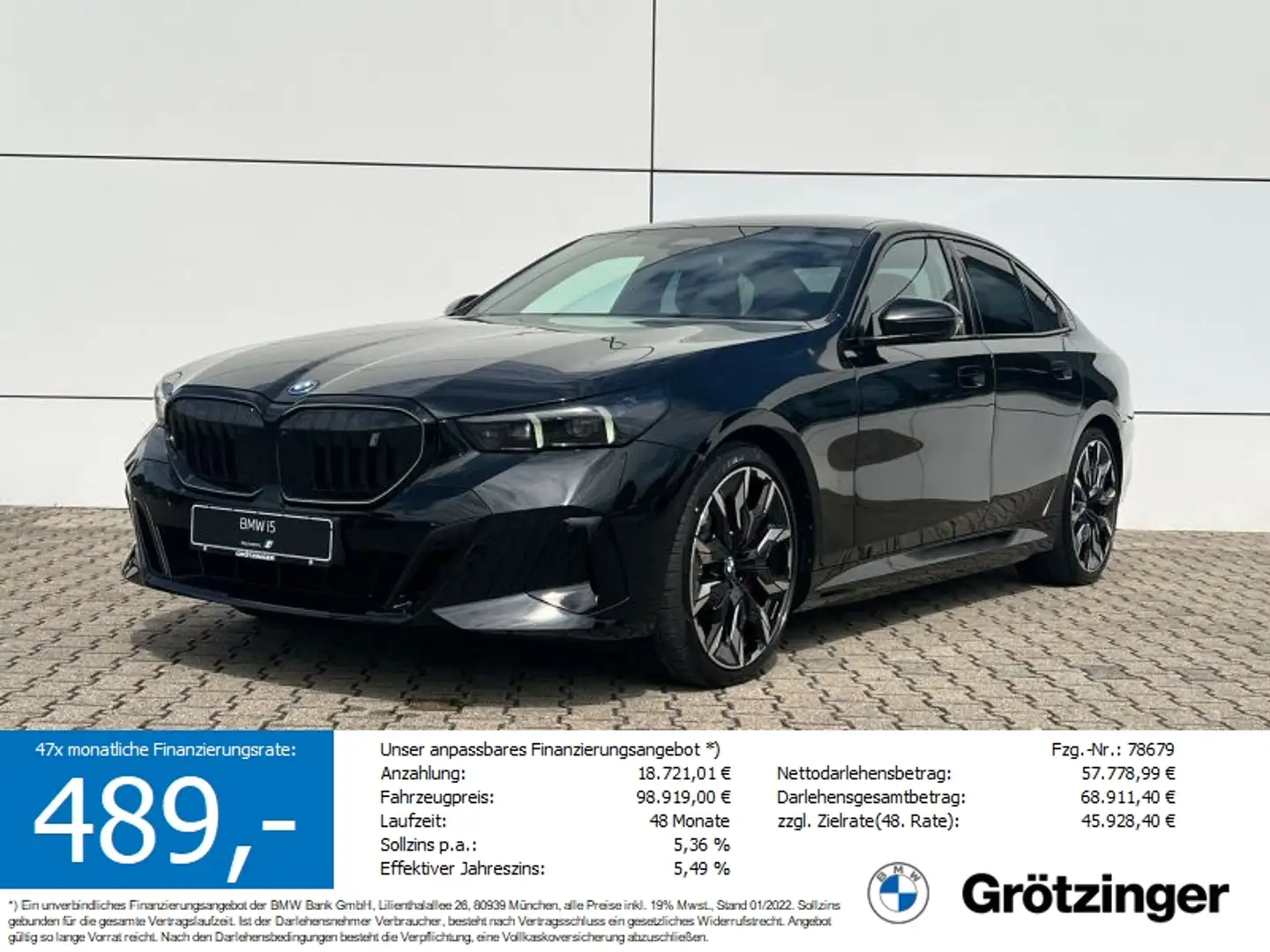 BMW i5 xDrive40 Limousine M Sportpaket Negro - 1