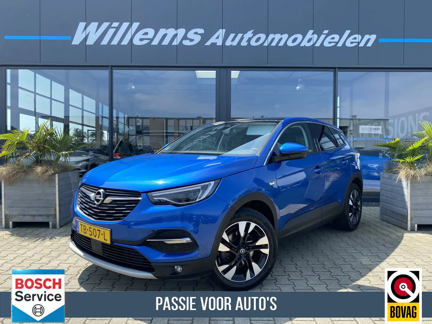 Opel Grandland X 1.2 Turbo Business Executive Panoramadak Blauw - 1