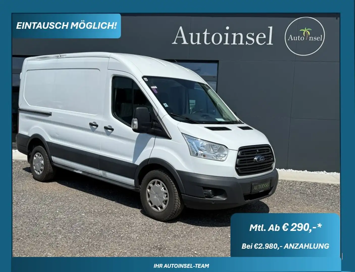 Ford Transit L2H2 2 Schiebetüren Weiß - 1