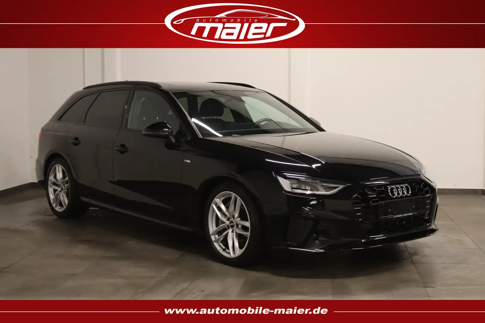 Audi A4 50 TDI qu. S line-PANO-KAM-LED-SHZ-NAV-ACC- Schwarz - 1