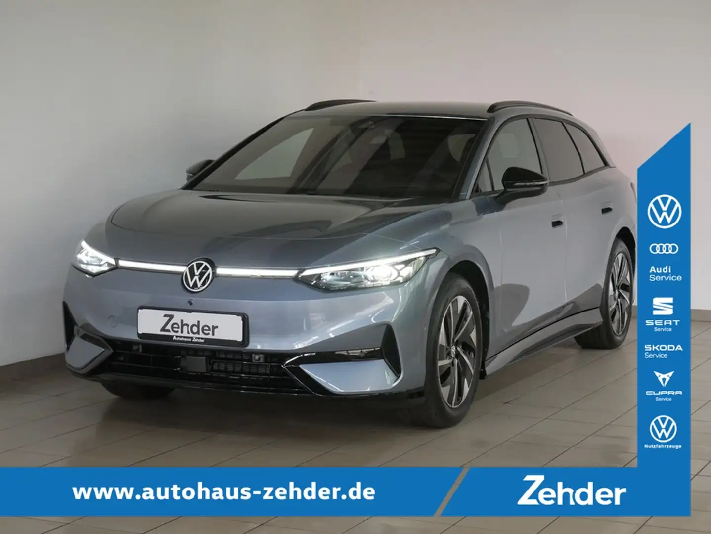 Volkswagen ID.7 77 kWh Pro Tourer +AHK+Head-Up-Display Blau - 1