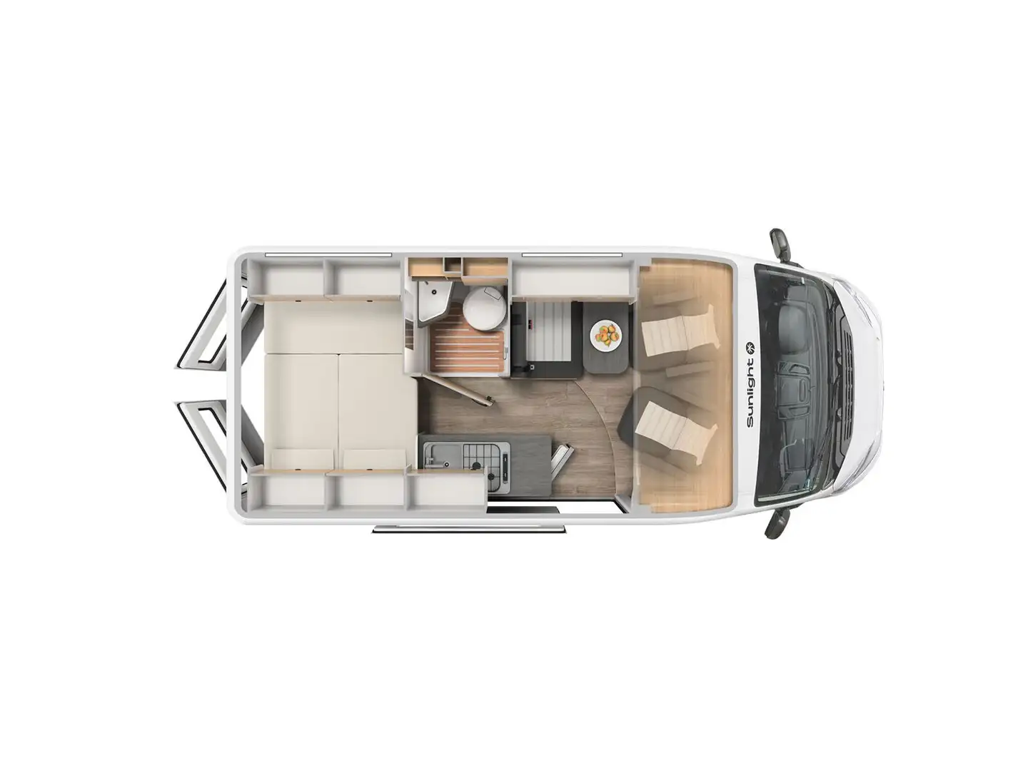 Sunlight Adventure Cliff 540 Vorbereitung Solar/RFK Grau - 2