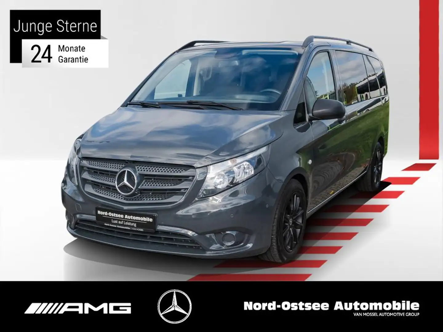 Mercedes-Benz Vito 119 TOURER lang KLIMA AHK 8 SITZE SHZ Grau - 1