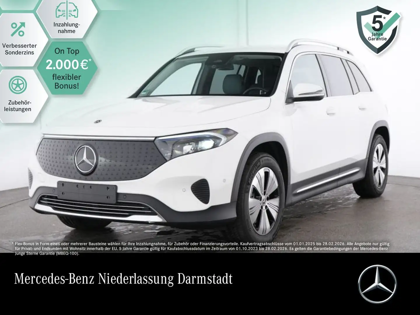 Mercedes-Benz EQB 250 PROG+ADVANCED+KAMERA+SPUR Bílá - 1