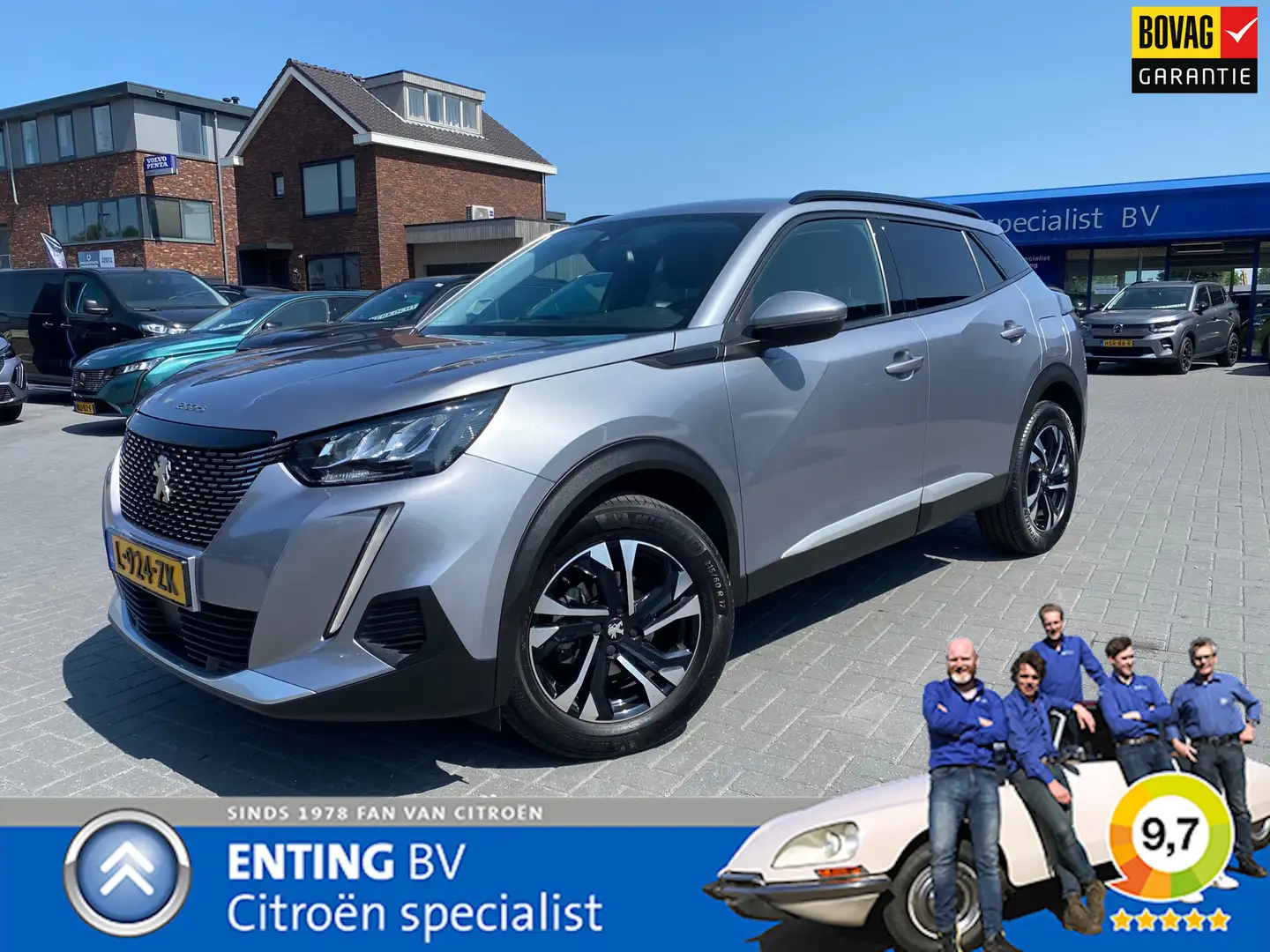 Peugeot 2008 1.2PT ALLURE 130 NAVI CAMERA ECC Grijs - 1