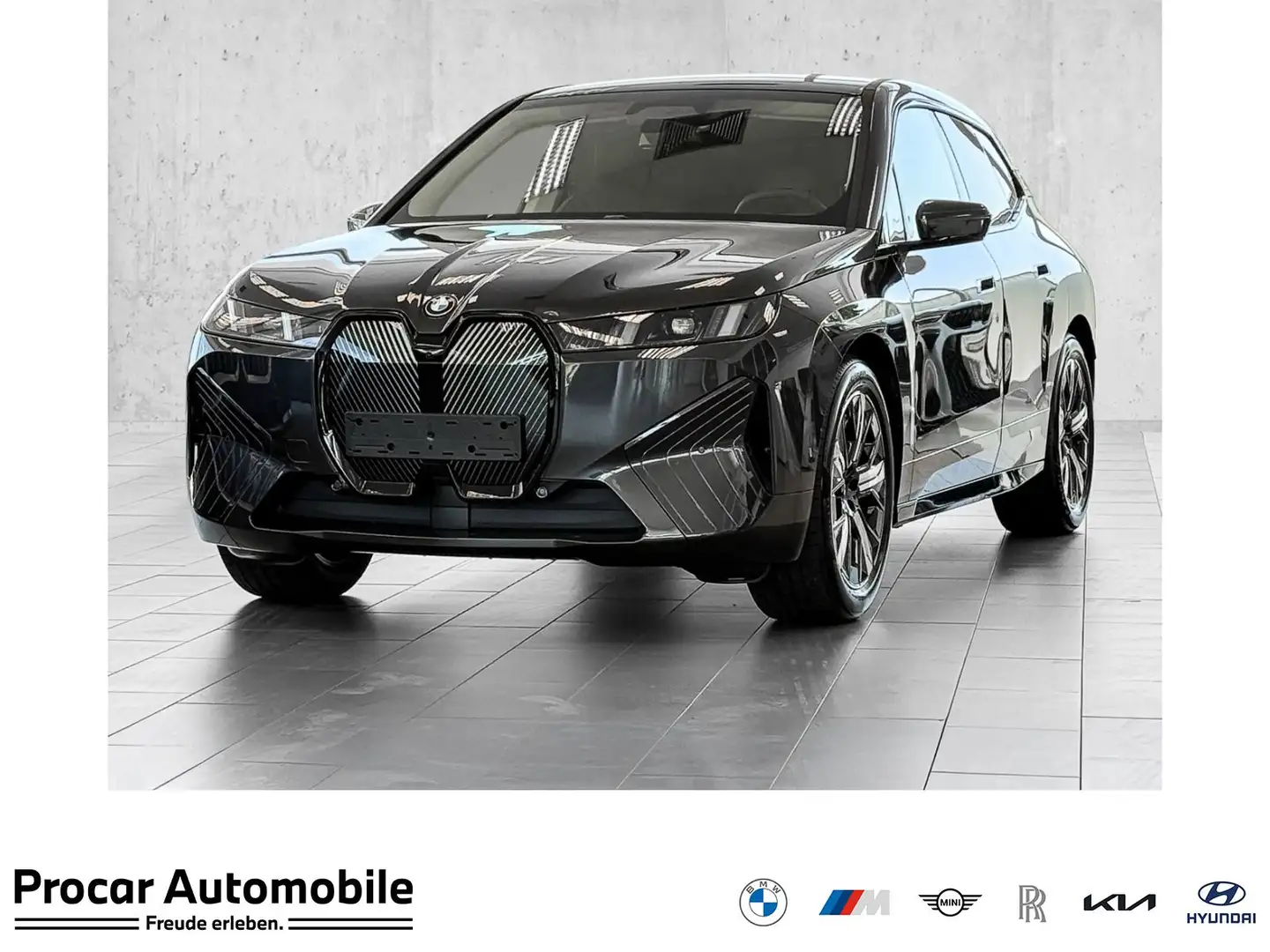 BMW iX xDrive45 HuD+AHK+H/K+DA PROF+PA PROF+ACC+LED+UVM. Grau - 1