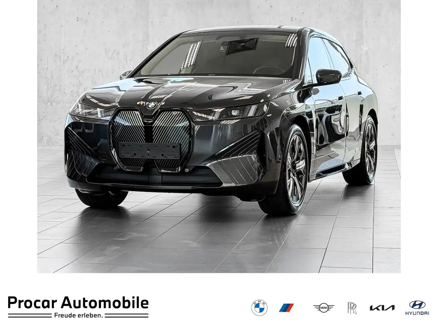 BMW iX xDrive45 HuD+AHK+H/K+DA PROF+PA PROF+ACC+LED+UVM. Šedá - 1