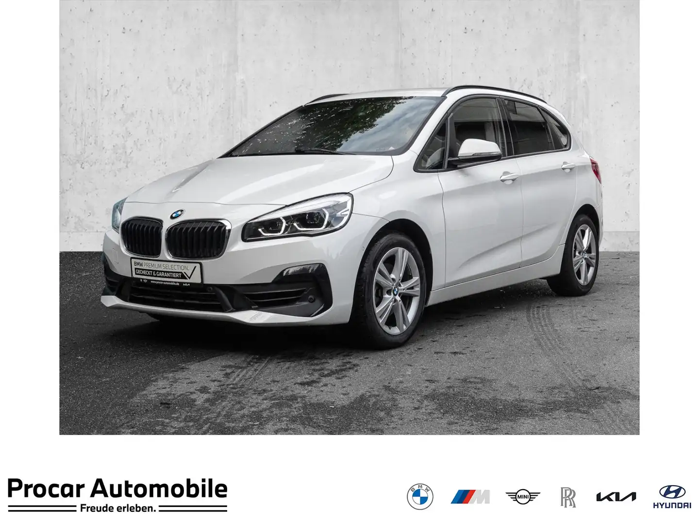 BMW 218 i AHK,RFK,LHZ,SHZ,LED,NAV, Bianco - 1