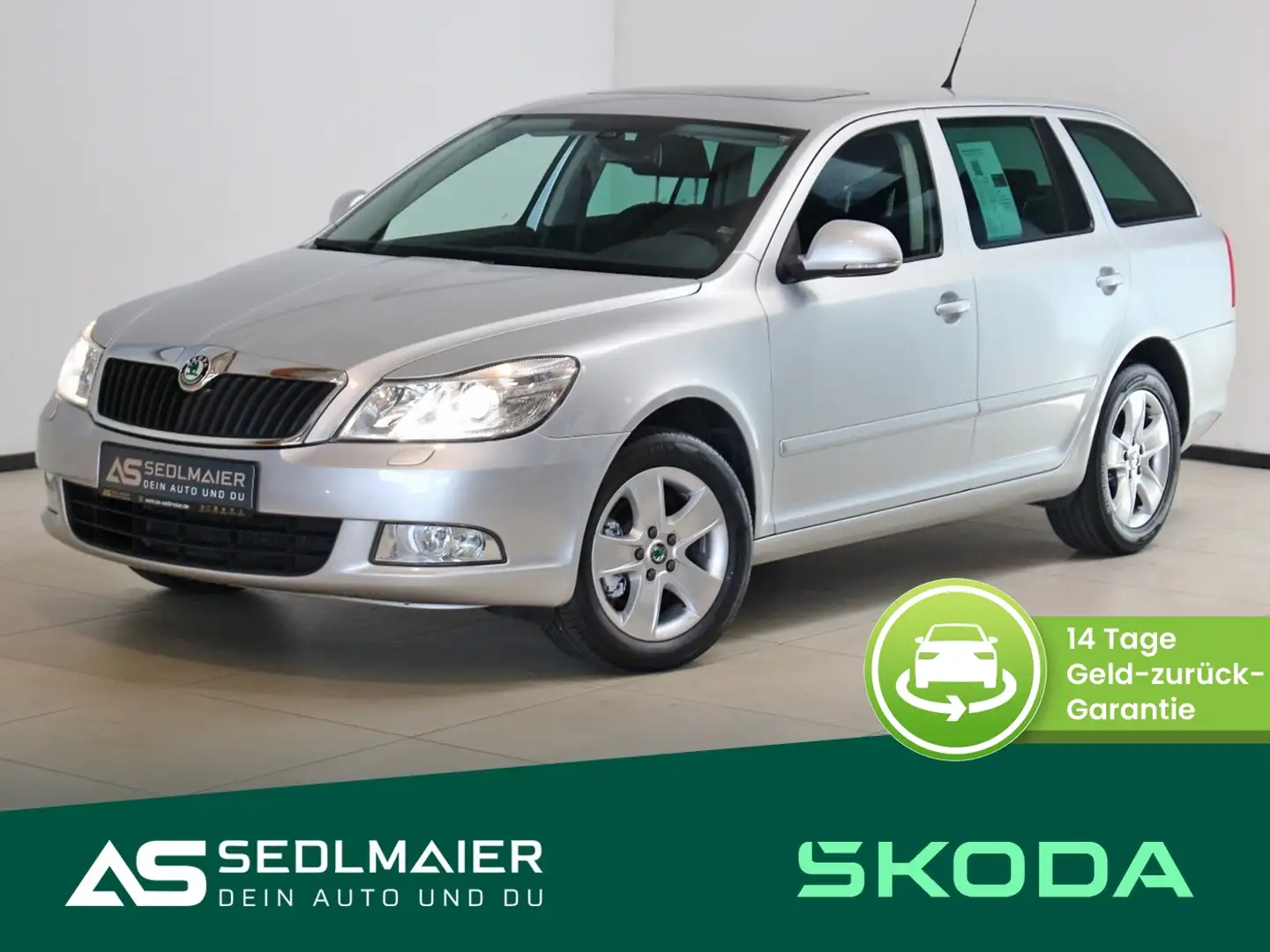 Skoda Octavia Combi 1.8 TFSI Elegance SHZ|AHK|El.DACH Silber - 1