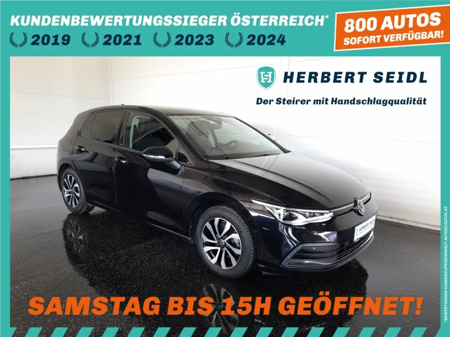 Volkswagen Golf VIII ACTIVE 2,0 TDI DSG *SKY / MATRIX-LED / HEAD-UP / VIRTUELL PRO / NAVI / AHV & KAMERA / ACC / KEYLESS* Schwarz - 1