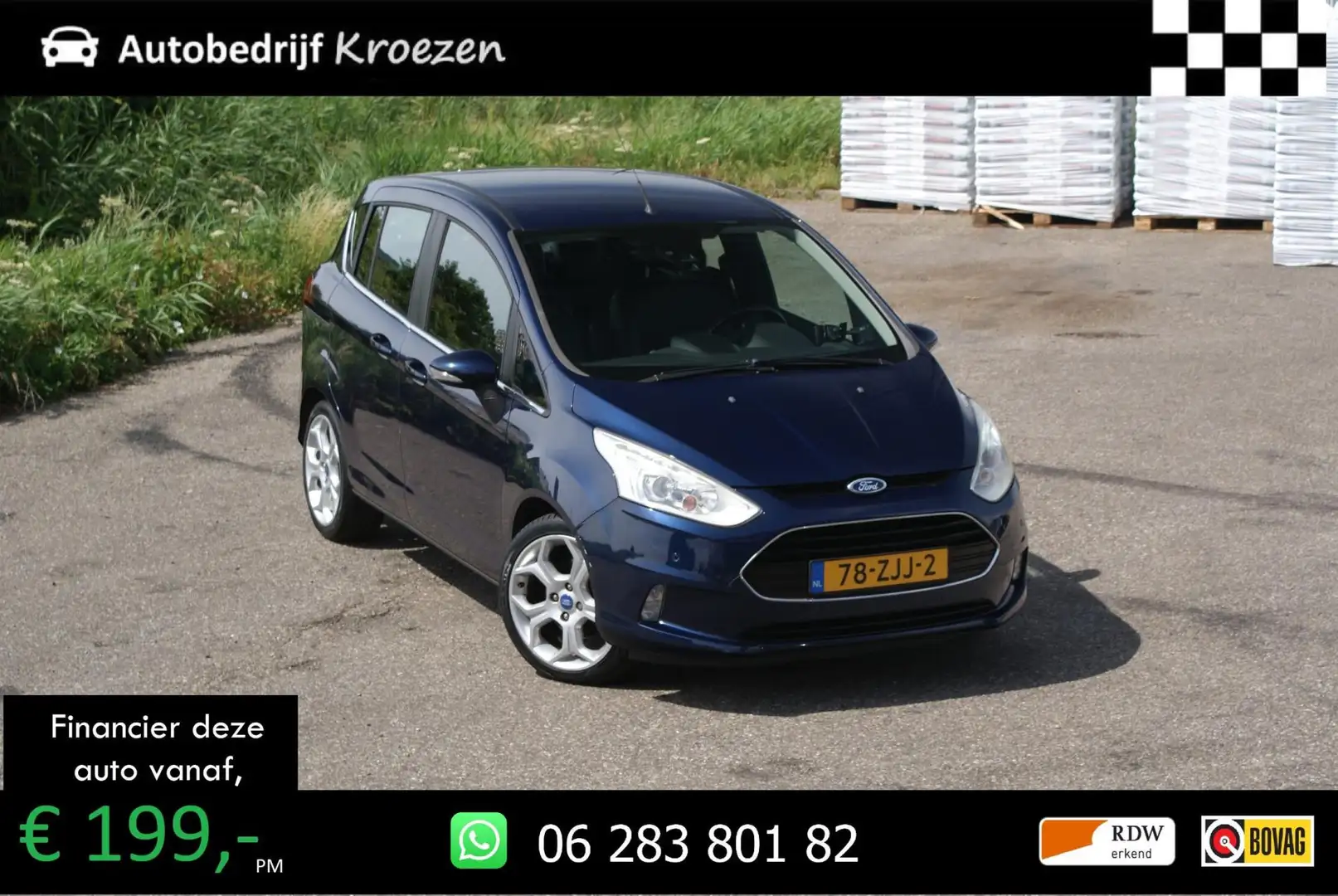 Ford B-Max 1.6 TI-VCT Titanium | Automaat | PDC | Cruise Cont Blauw - 1