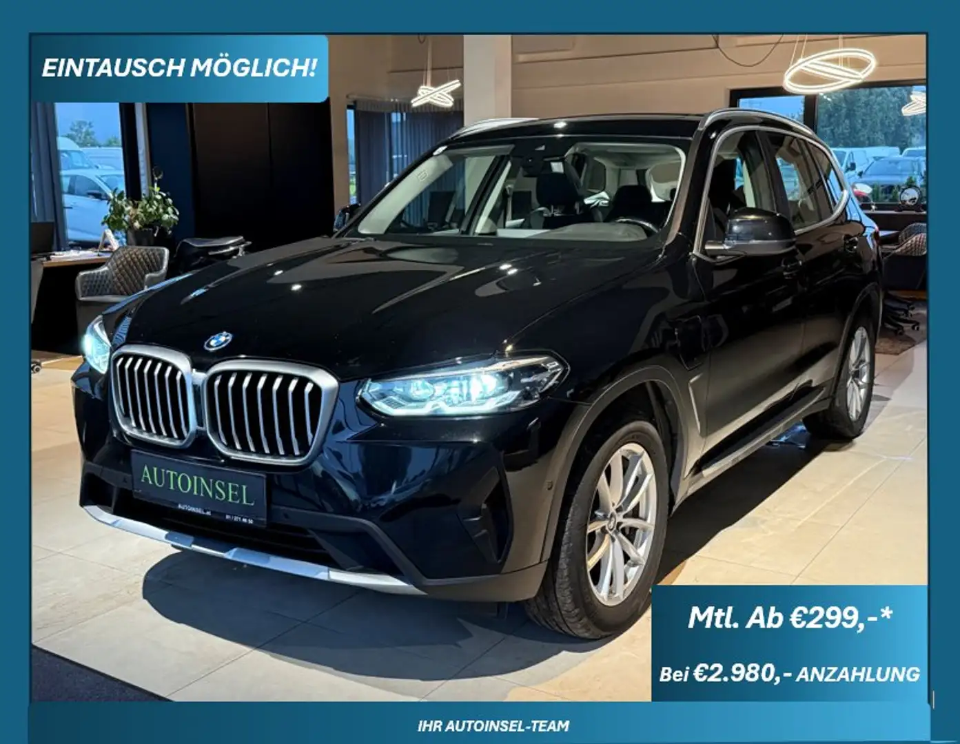 BMW X3 xDrive 30e Pano,3-Zonen Klima,Leder Schwarz - 1