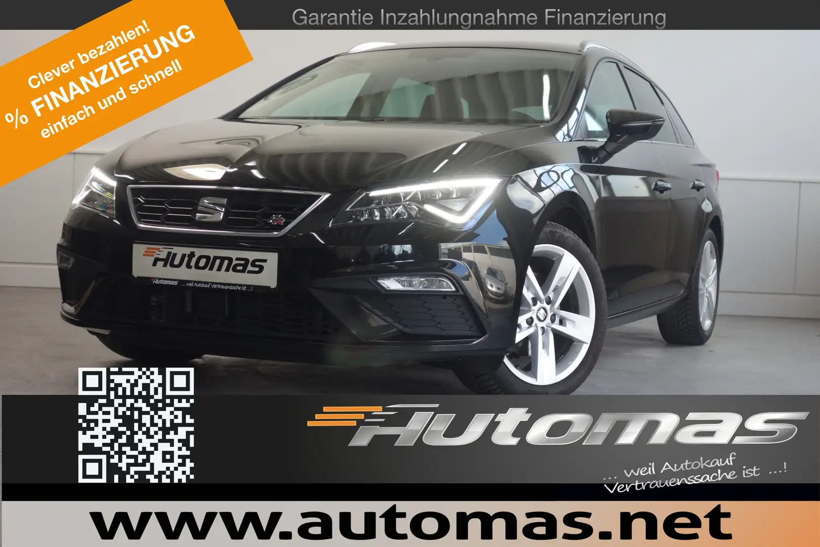 SEAT Leon FR Klimaaut. SHZ LED Alu TM Schwarz - 1