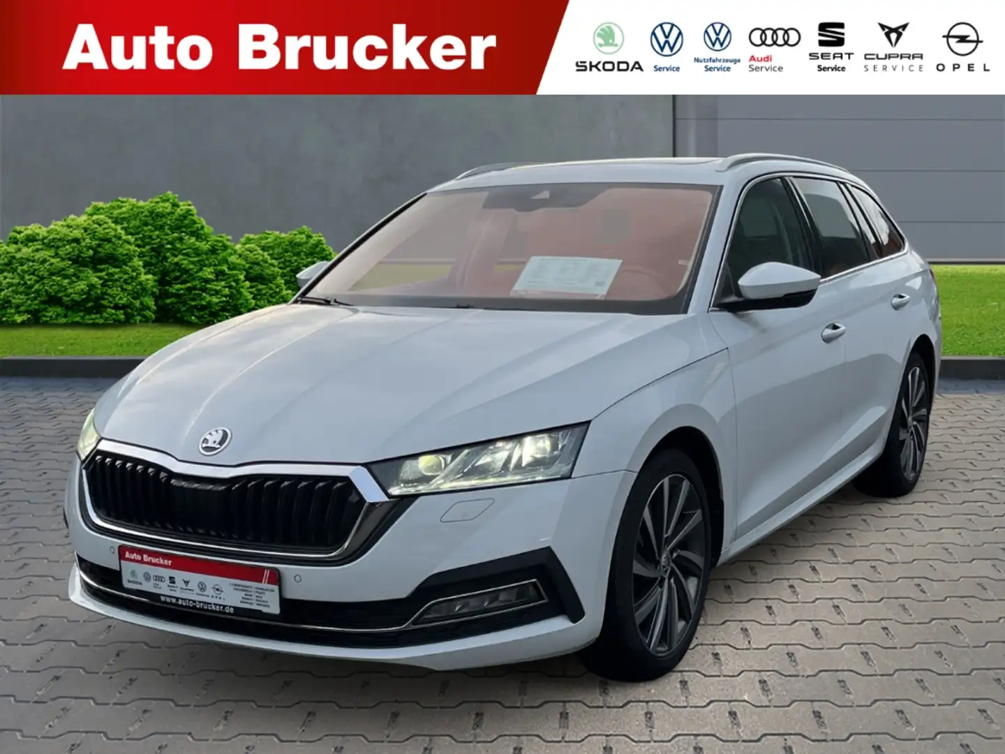 Skoda Octavia Combi Style 2.0 TDI+el.Panoramadach+Navi+Alufelgen Weiß - 1