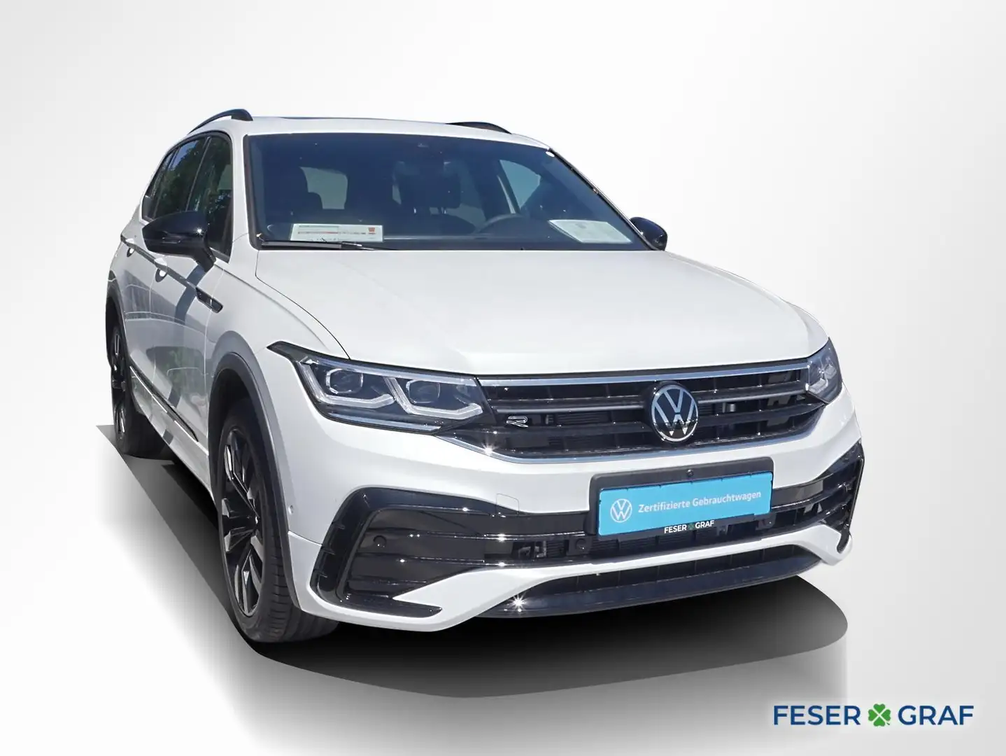 Volkswagen Tiguan Allspace 2.0 TDI 4M R-Line Black DSG 7Si Weiß - 2
