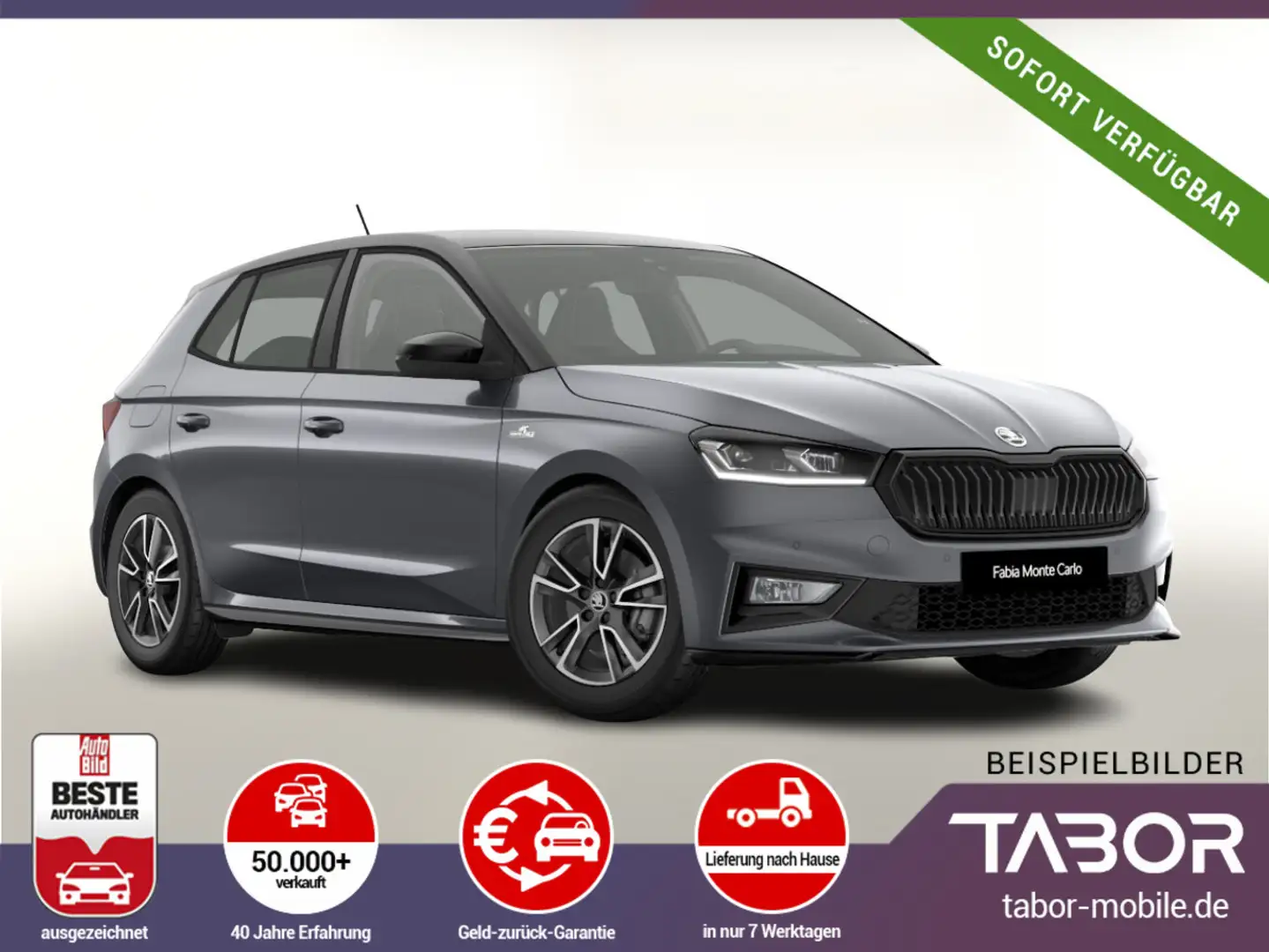 Skoda Fabia DSG MonteC Pano Kessy Kam 5J/100k UVP-27%* Grau - 1