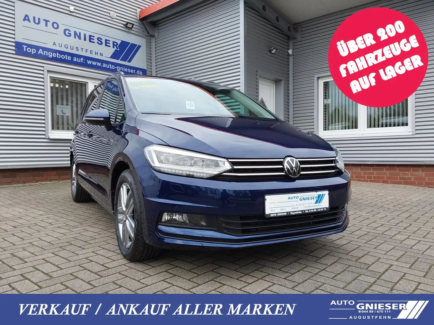 Volkswagen Touran 1.5 TSI DSG Comfortline ACC/SHZ/LED/PDC/KAM/NAV... Blau - 1