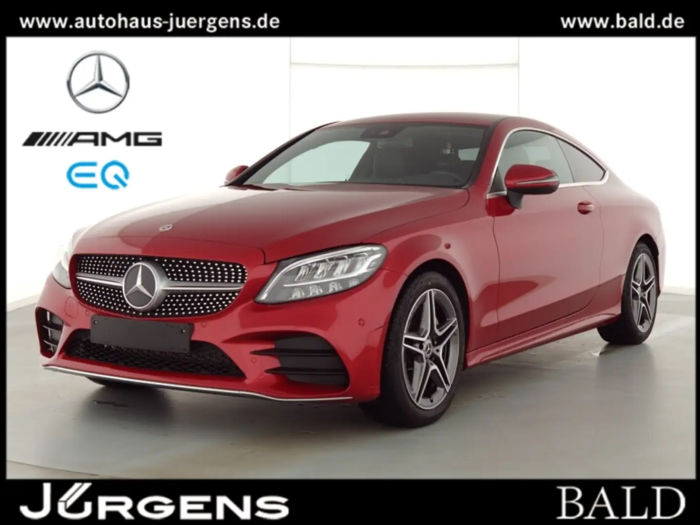 Mercedes-Benz C 200 Coupé AMG-Sport/LED/Cam/Totw/Designo/Ambi Rojo - 2