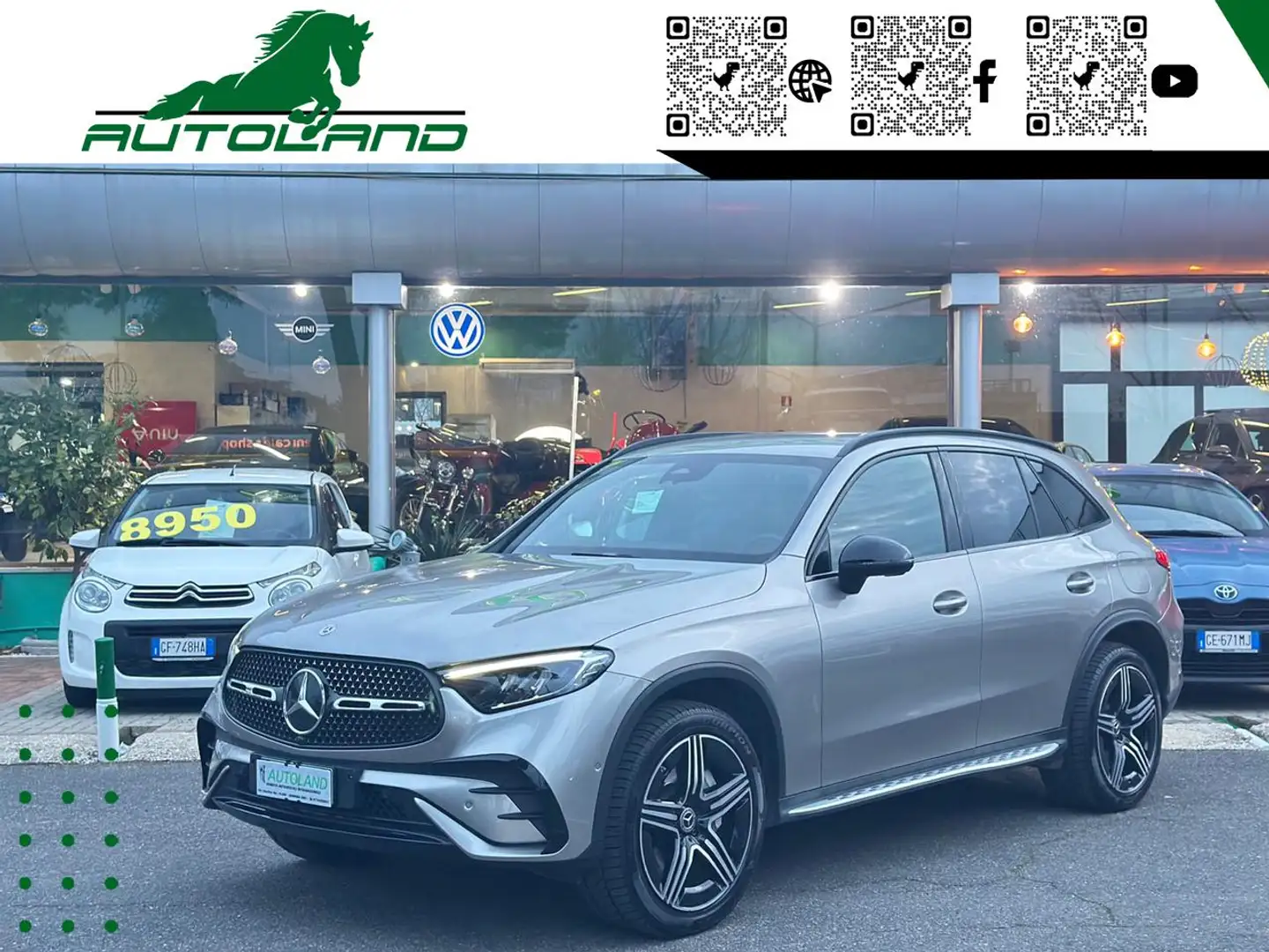 Mercedes-Benz GLC 300 de 4Matic Plug-in Hybrid Advanced Plus*Pelle-Fin* Argento - 1
