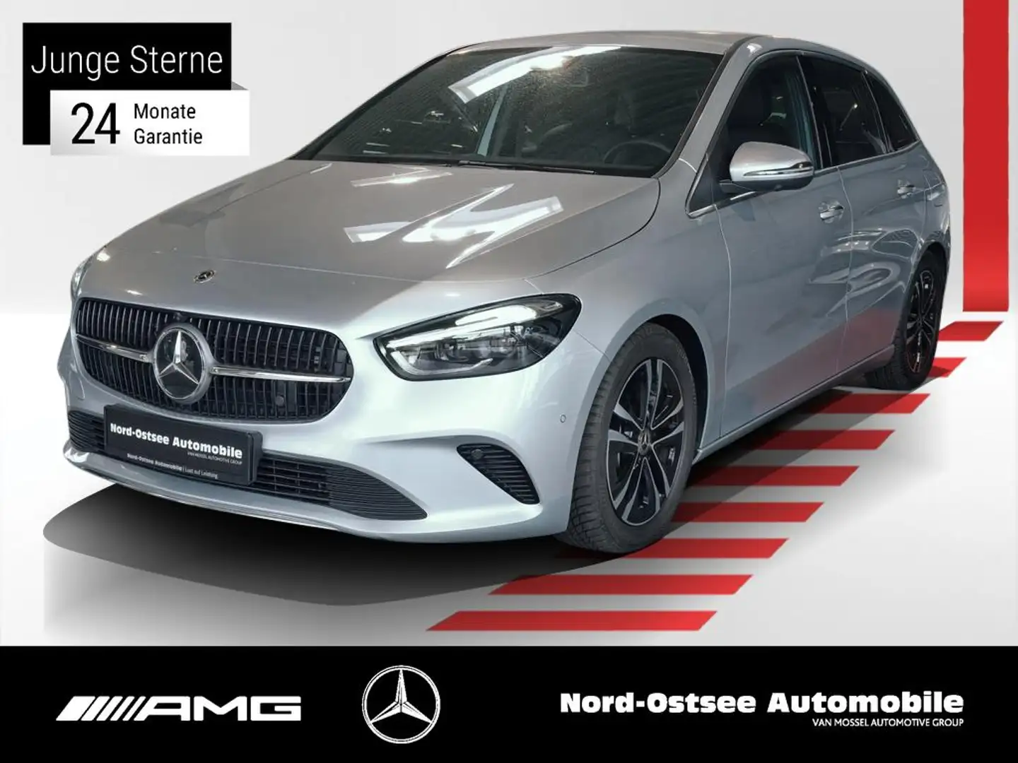 Mercedes-Benz B 200 PROGRESSIVE ADV.+ 360° AHK SHZ NAVI MULTI Argent - 1
