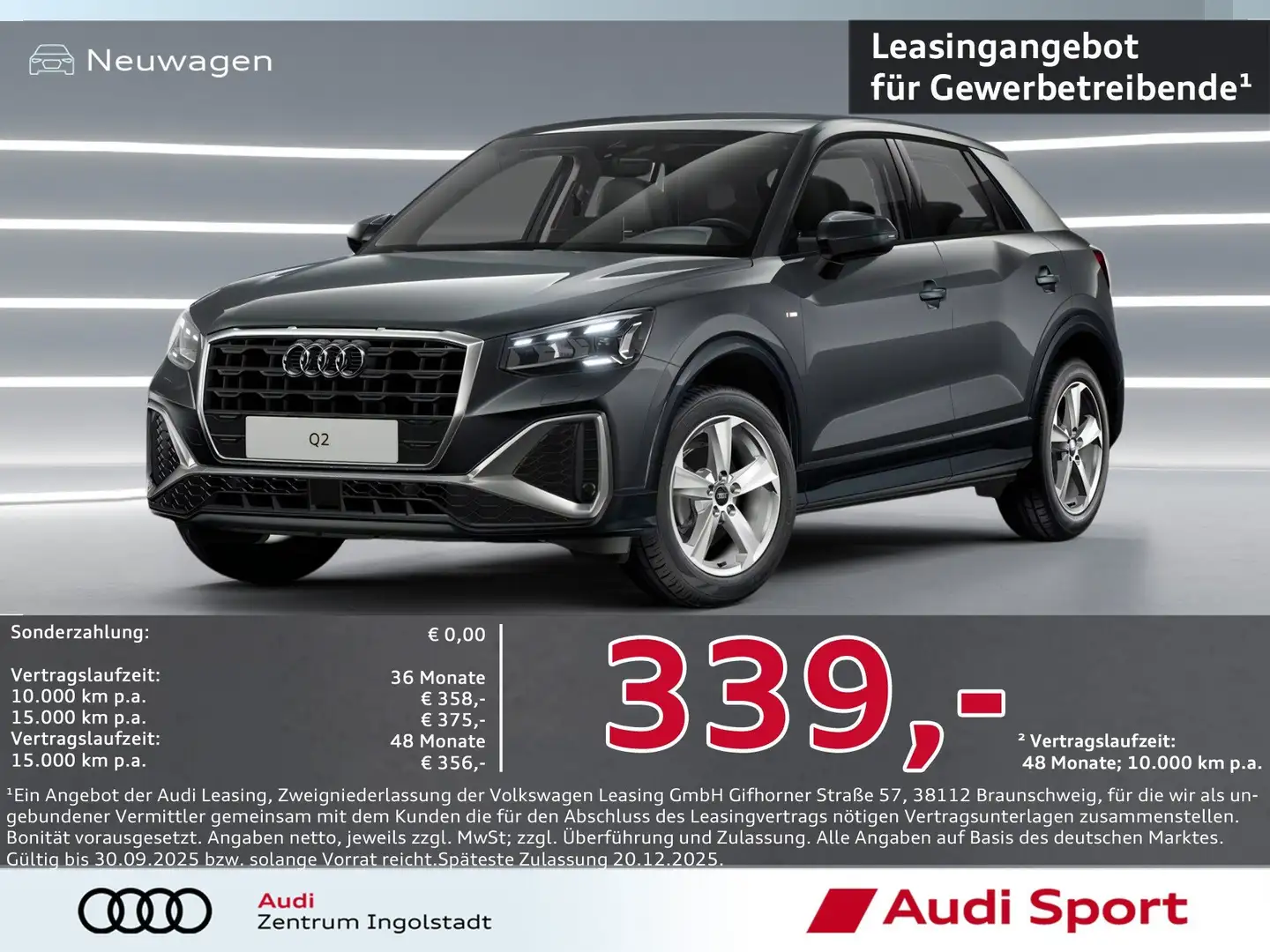 Audi Q2 S line 35 TFSI S tronic AHK,SHZ UPE 43.165,- Grau - 2