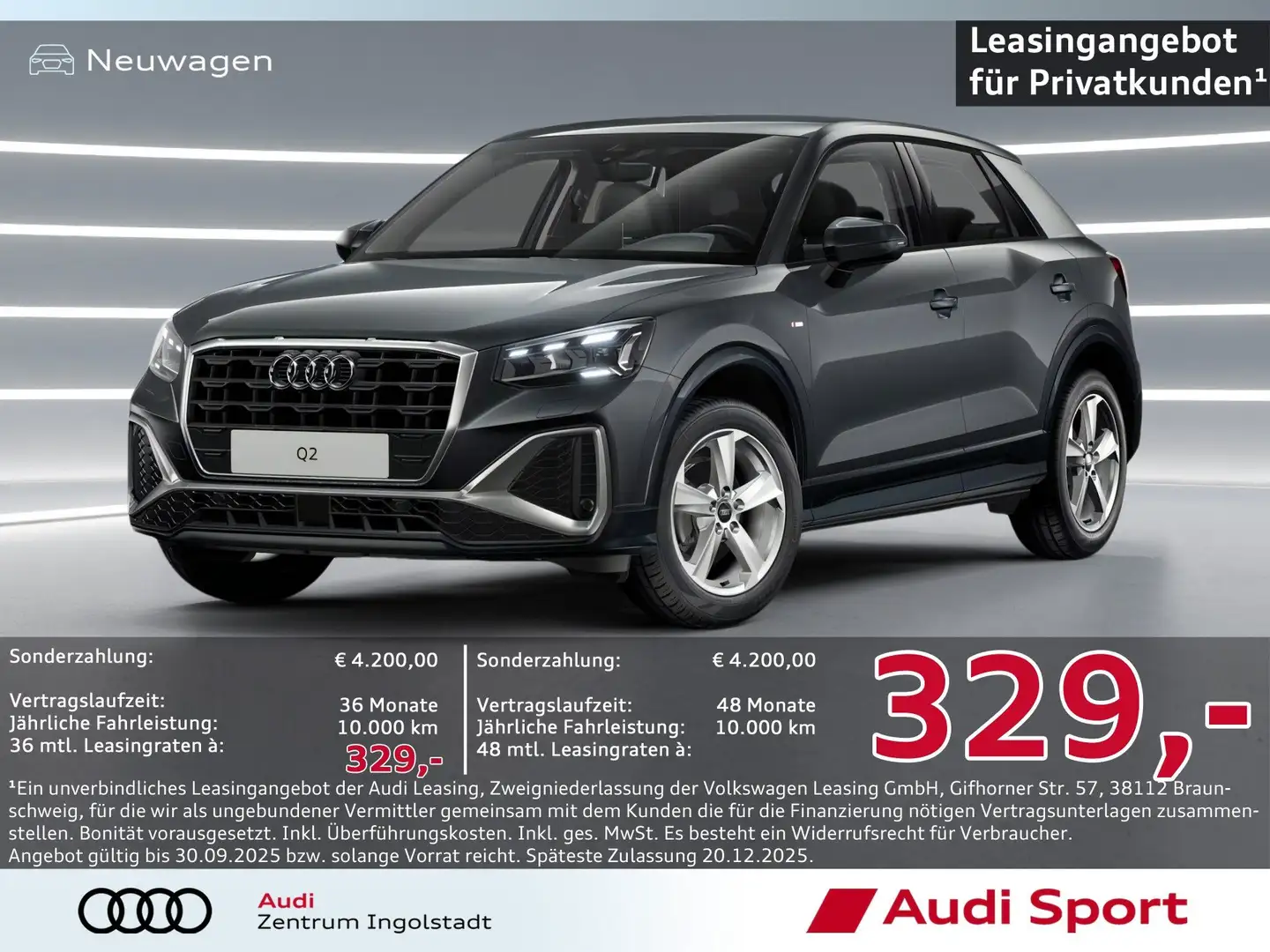 Audi Q2 S line 35 TFSI S tronic AHK,SHZ UPE 43.165,- Grau - 1