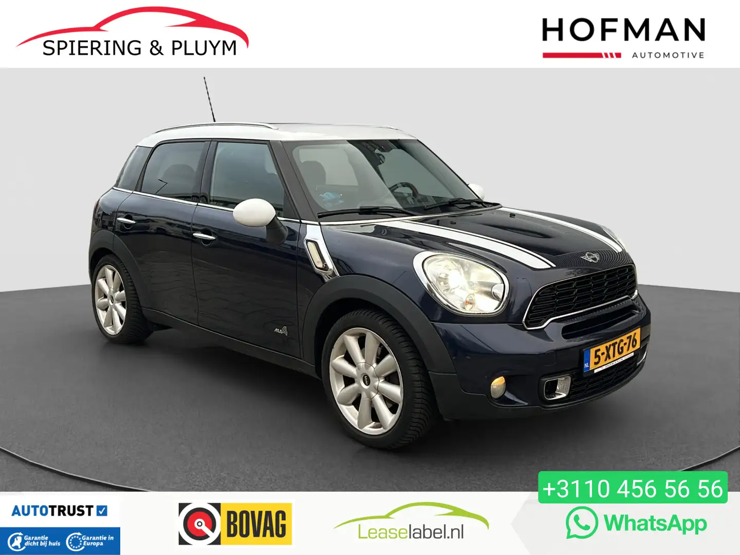 MINI Cooper S Countryman Mini 1.6 ALL4 Chili | Leder | Navi | Goed onderhou Bleu - 1