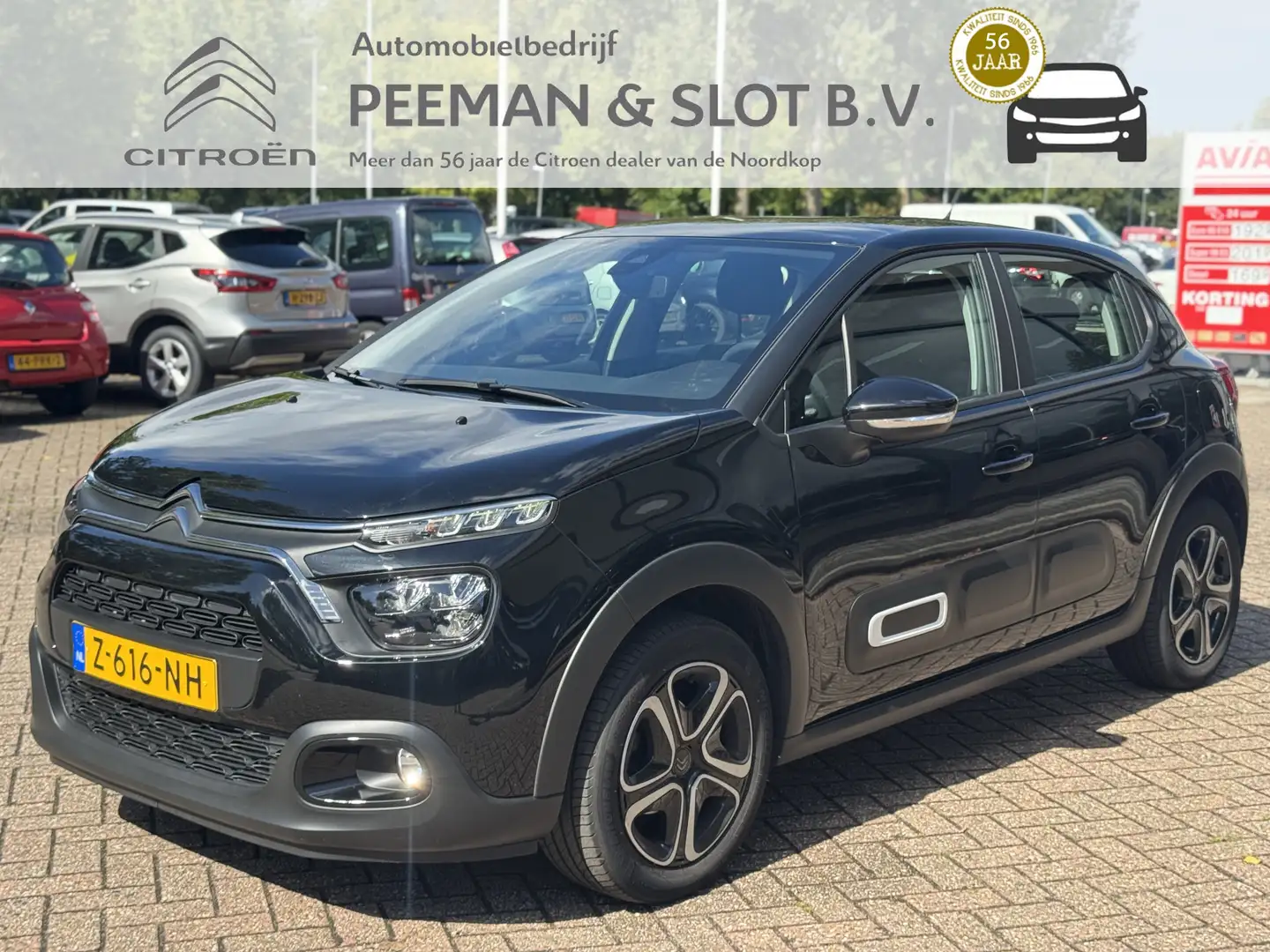 Citroen C3 83pk Plus Navigatie|Airco|1ste eigenaar! Noir - 1