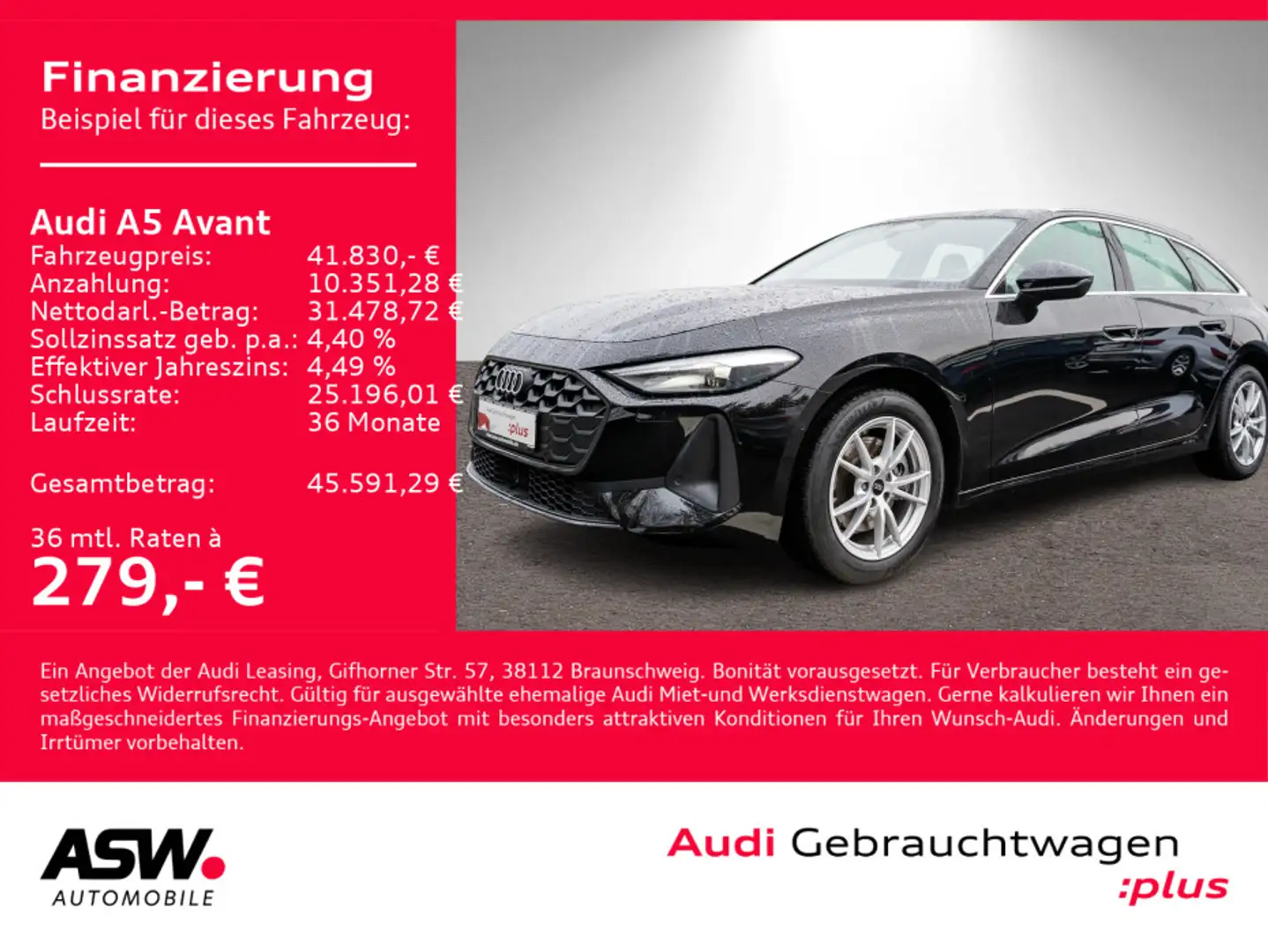 Audi A5 TFSI Stron NAVI LED RFK PDC ACC SHZ VC Schwarz - 1
